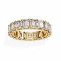 Mens Emerald Diamond Band