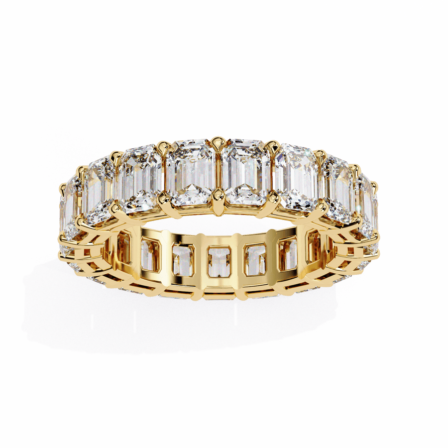 Mens Emerald Diamond Band