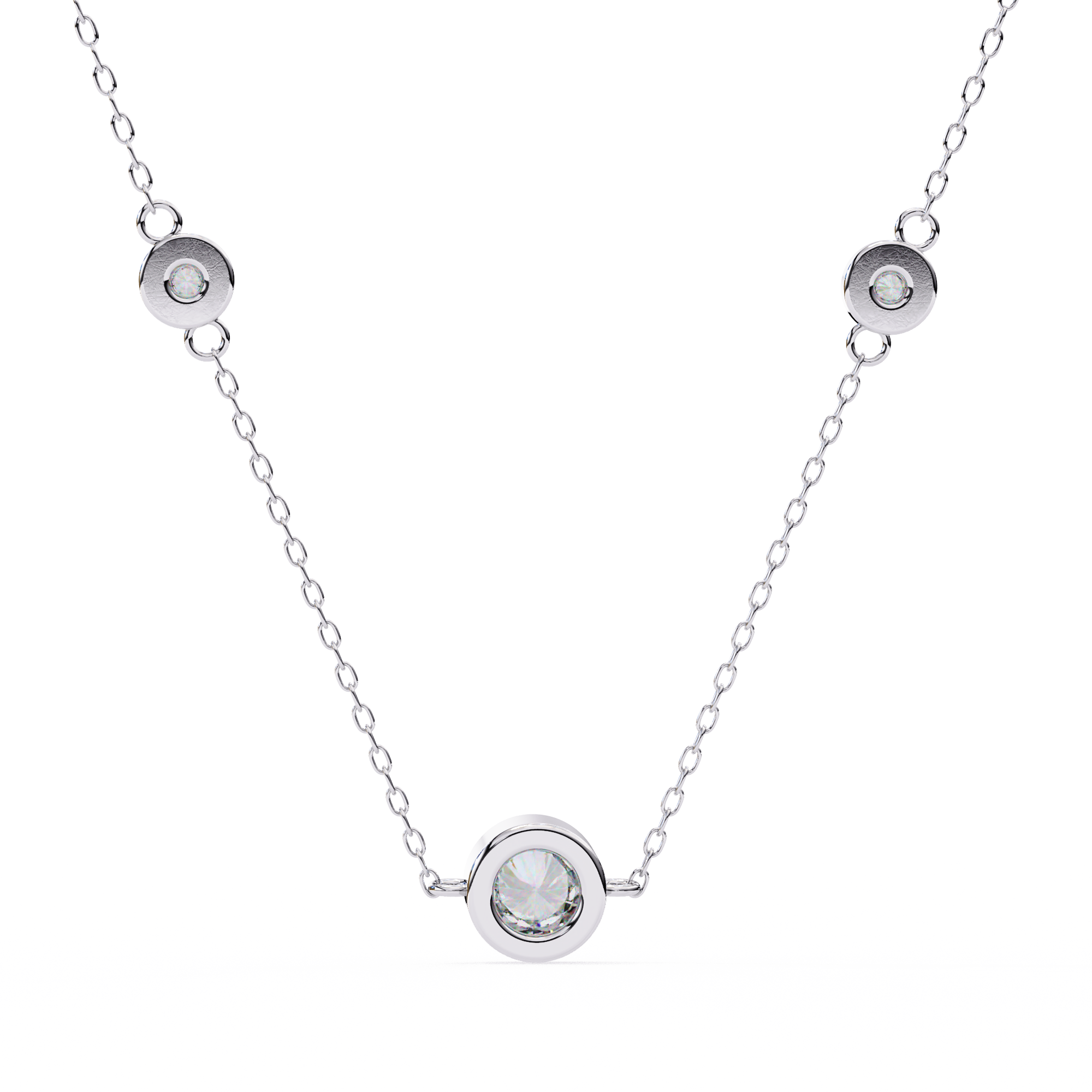 Triana Bezel Set Diamond Pendant