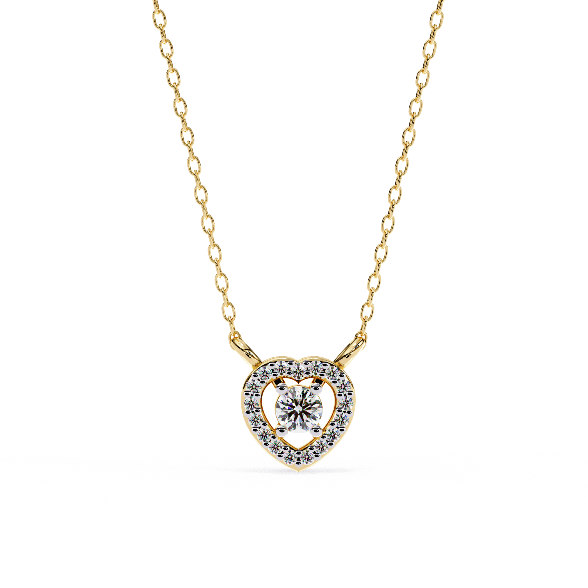 Hearty Spark Diamond Pendant