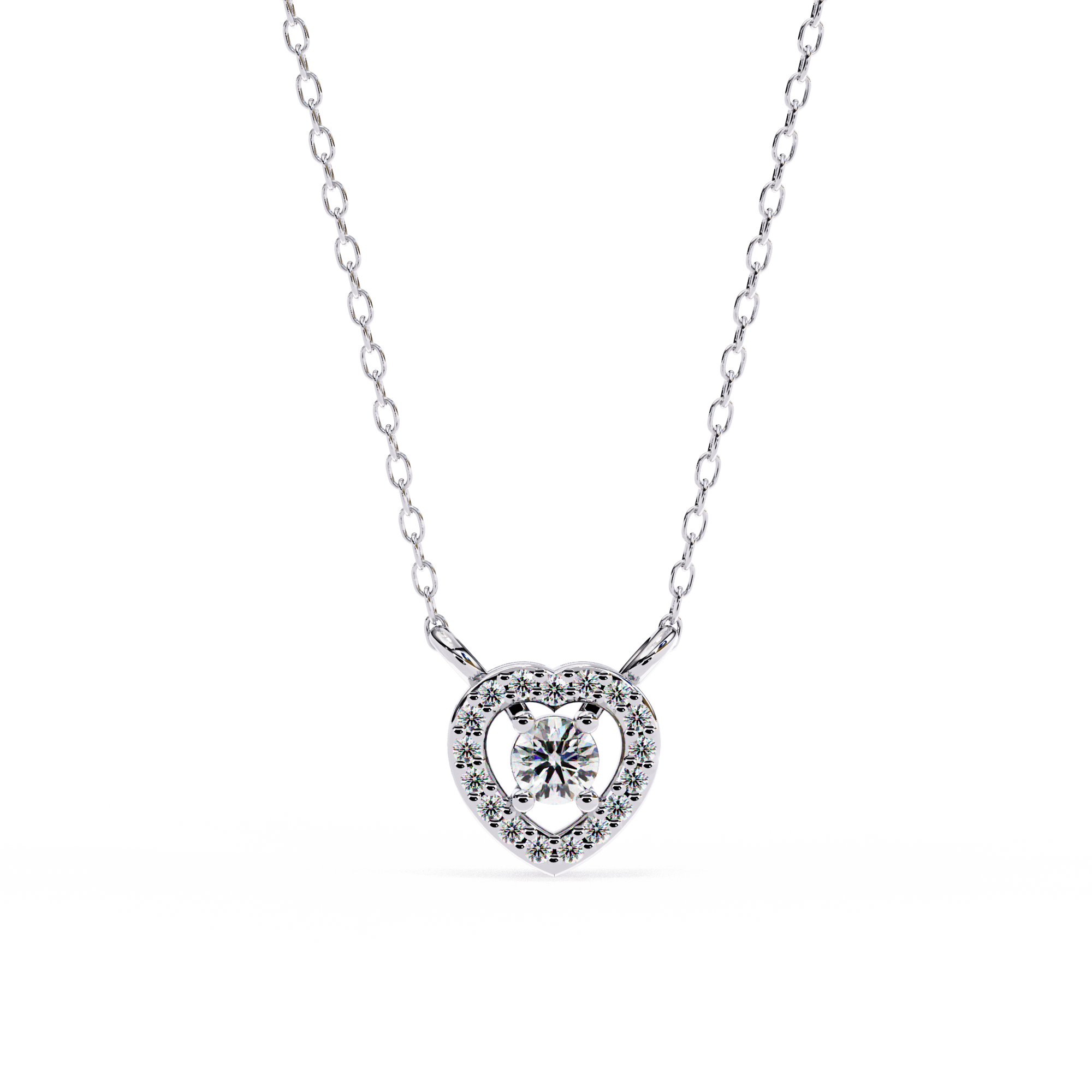 Hearty Spark Diamond Pendant