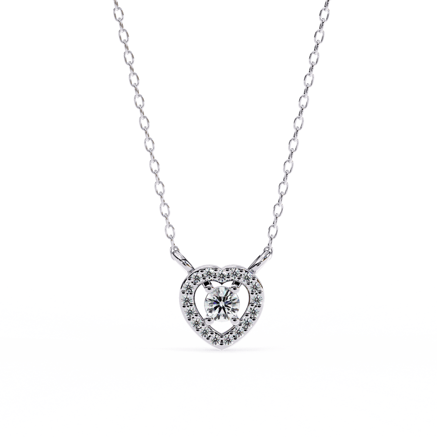Hearty Spark Diamond Pendant