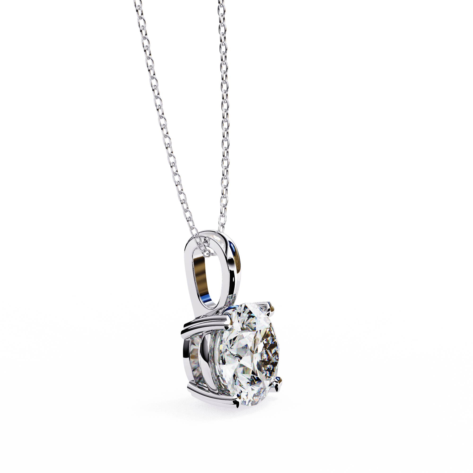 Omega Diamond Pendant