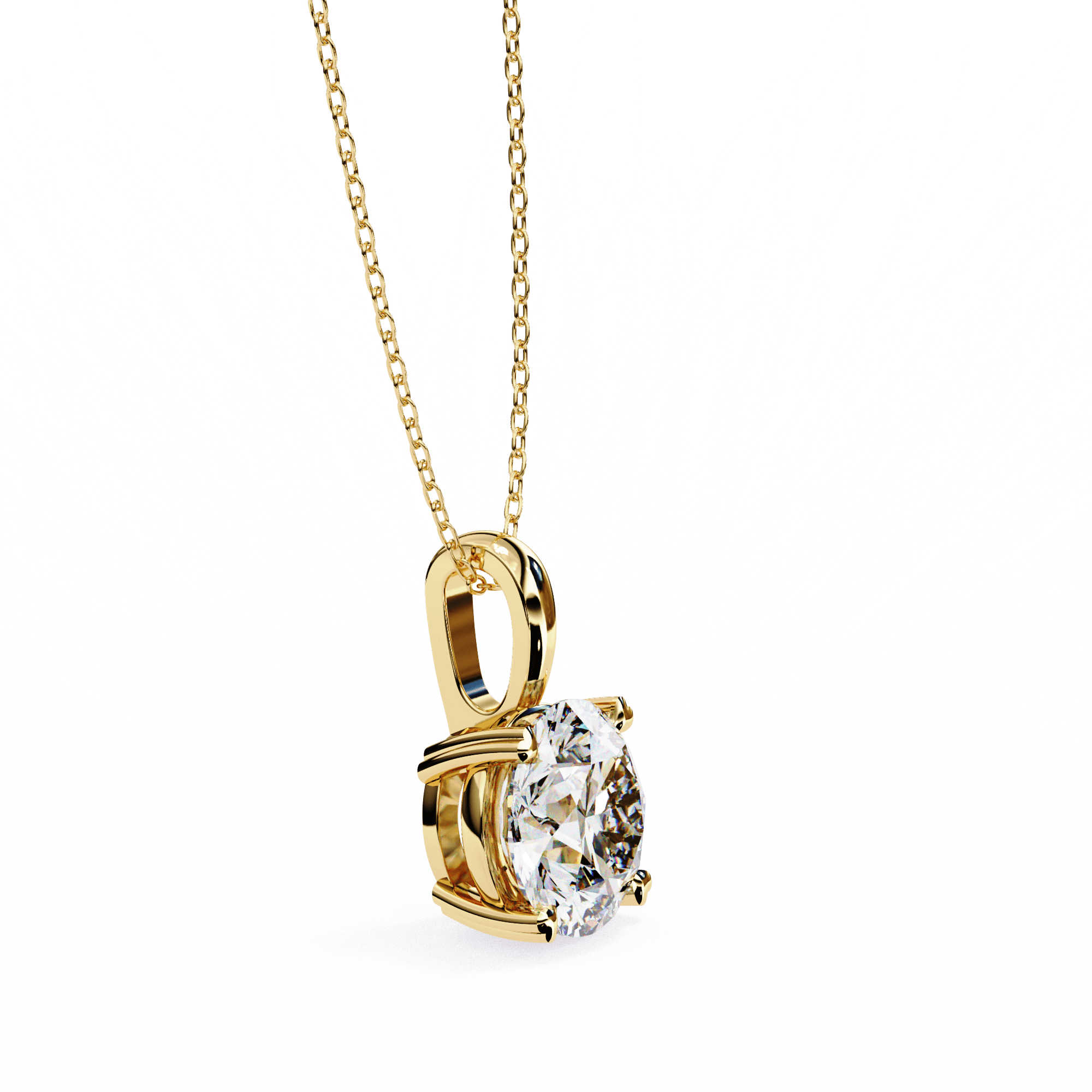 Omega Diamond Pendant