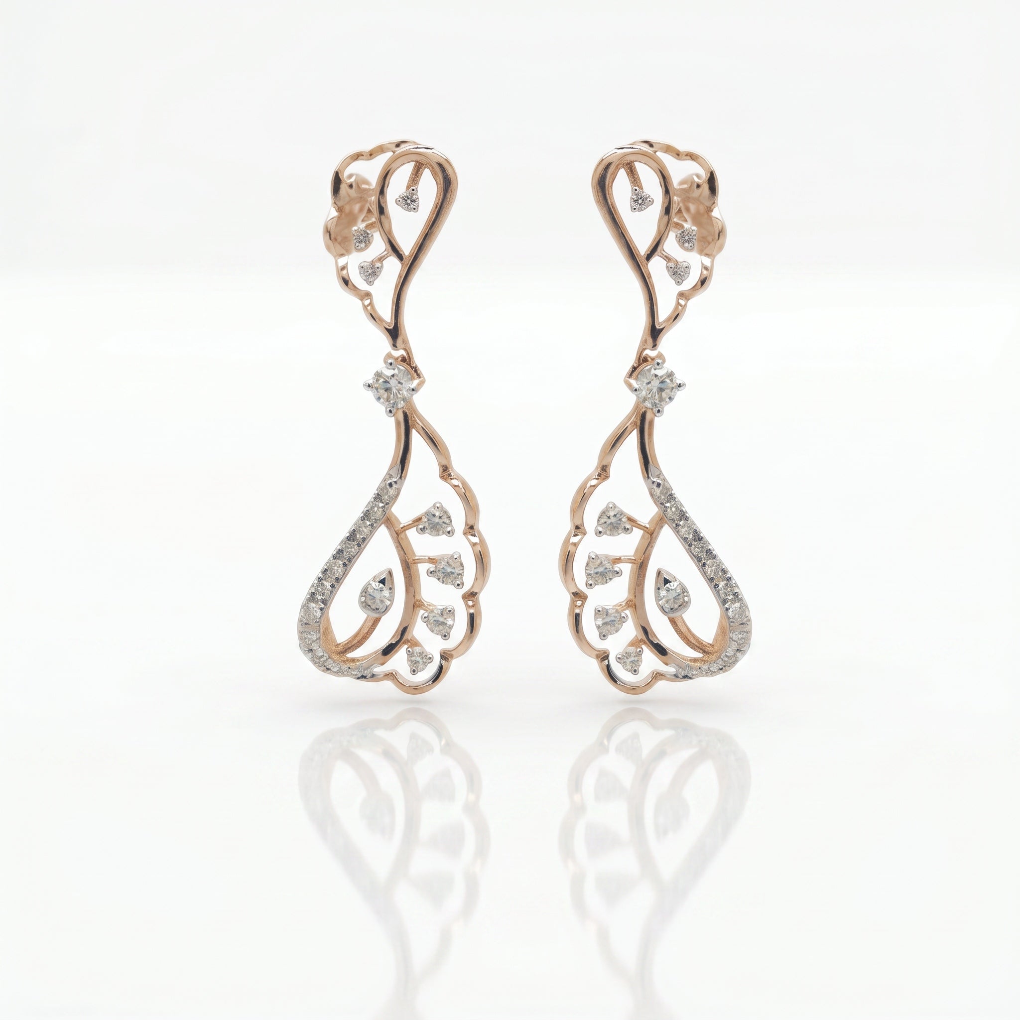 Aetheria Elara Divine Diamond Drop Earrings
