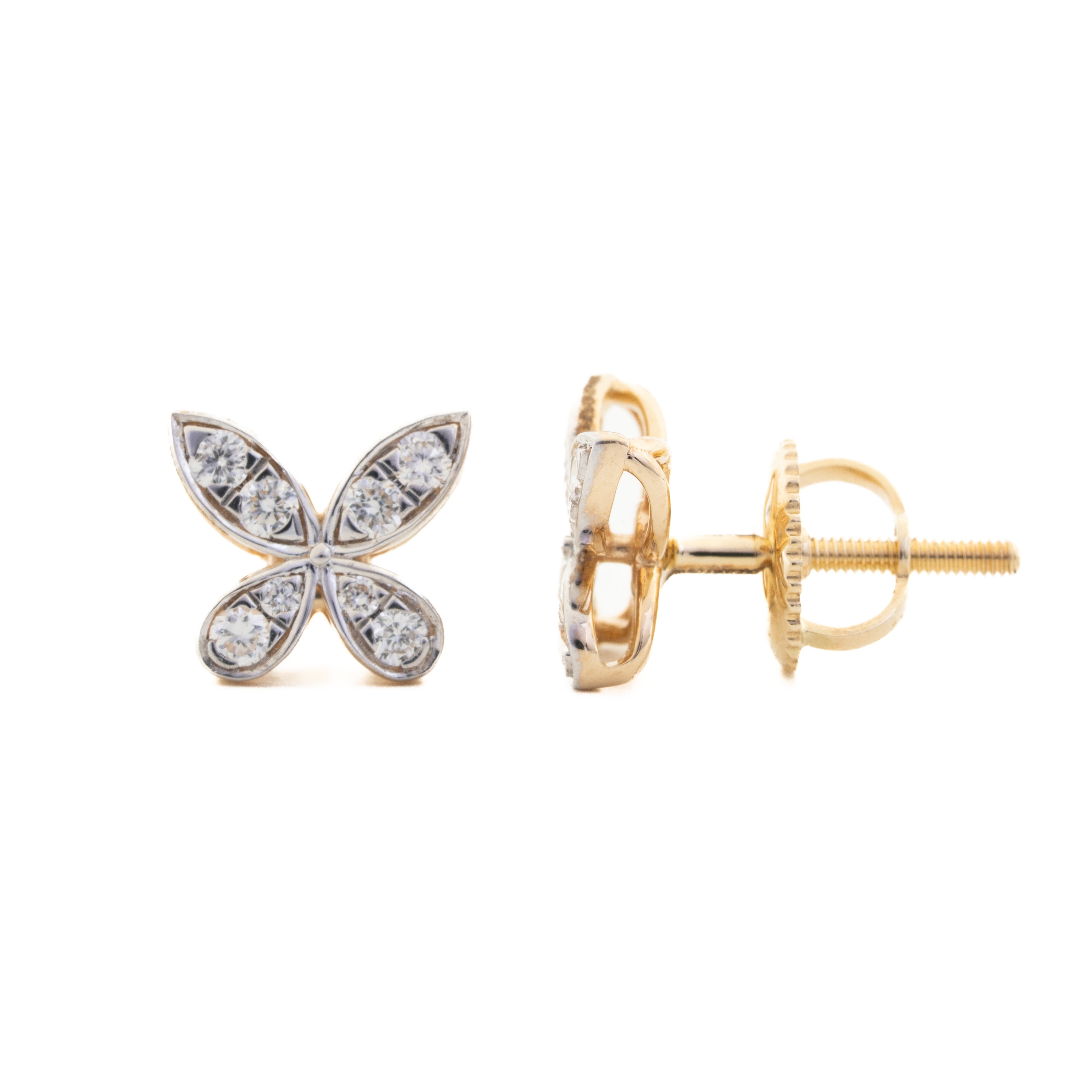 Papillon Lab Grown Diamond Stud Earrings