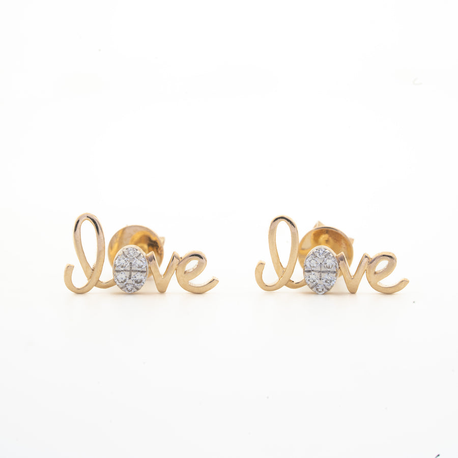 Love Diamond Stud Earrings