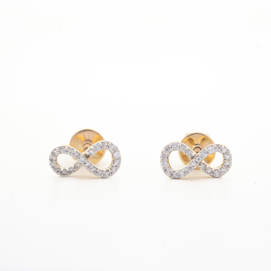 Ananta Infinity Diamond Stud Earrings