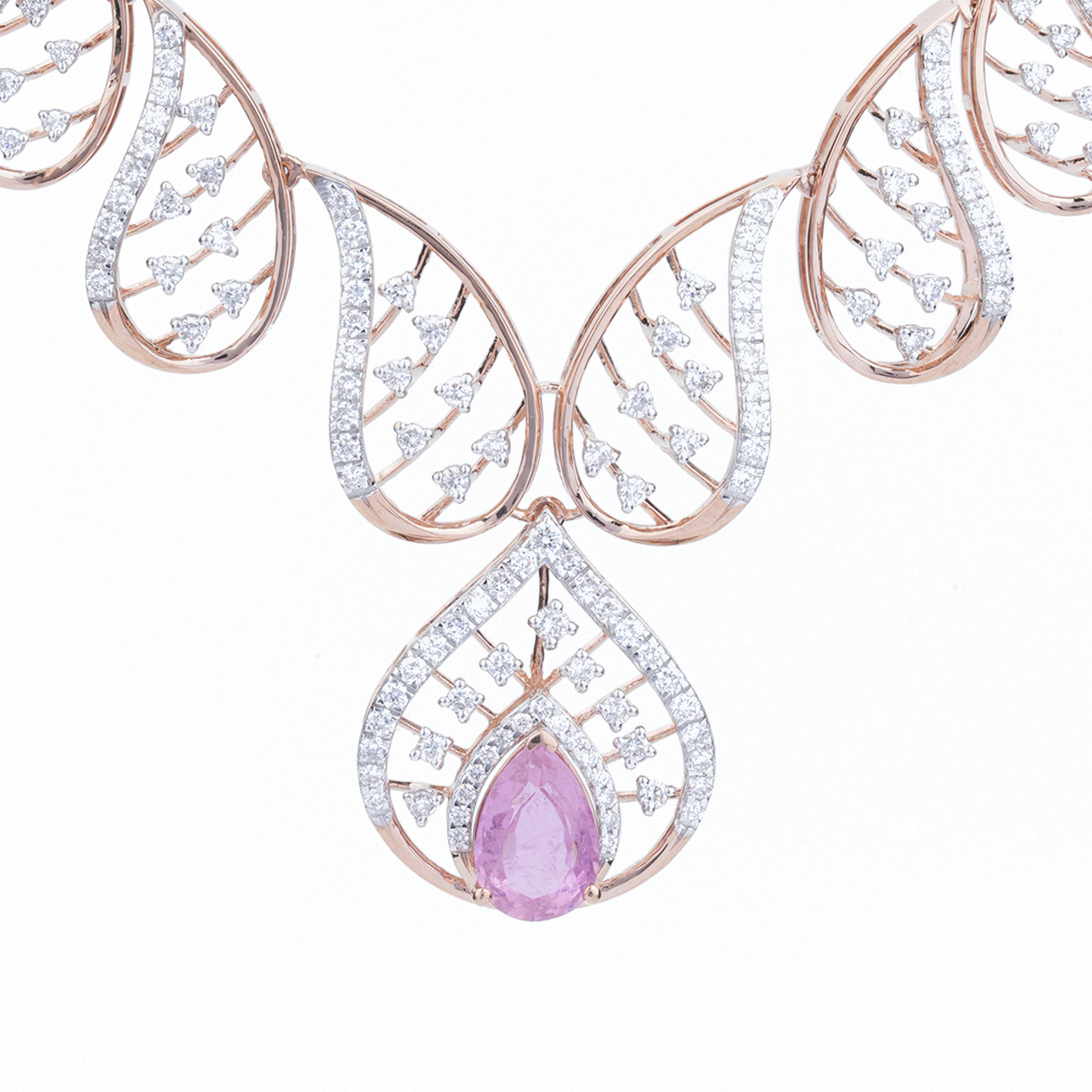 Rose Gold Diamond Necklace