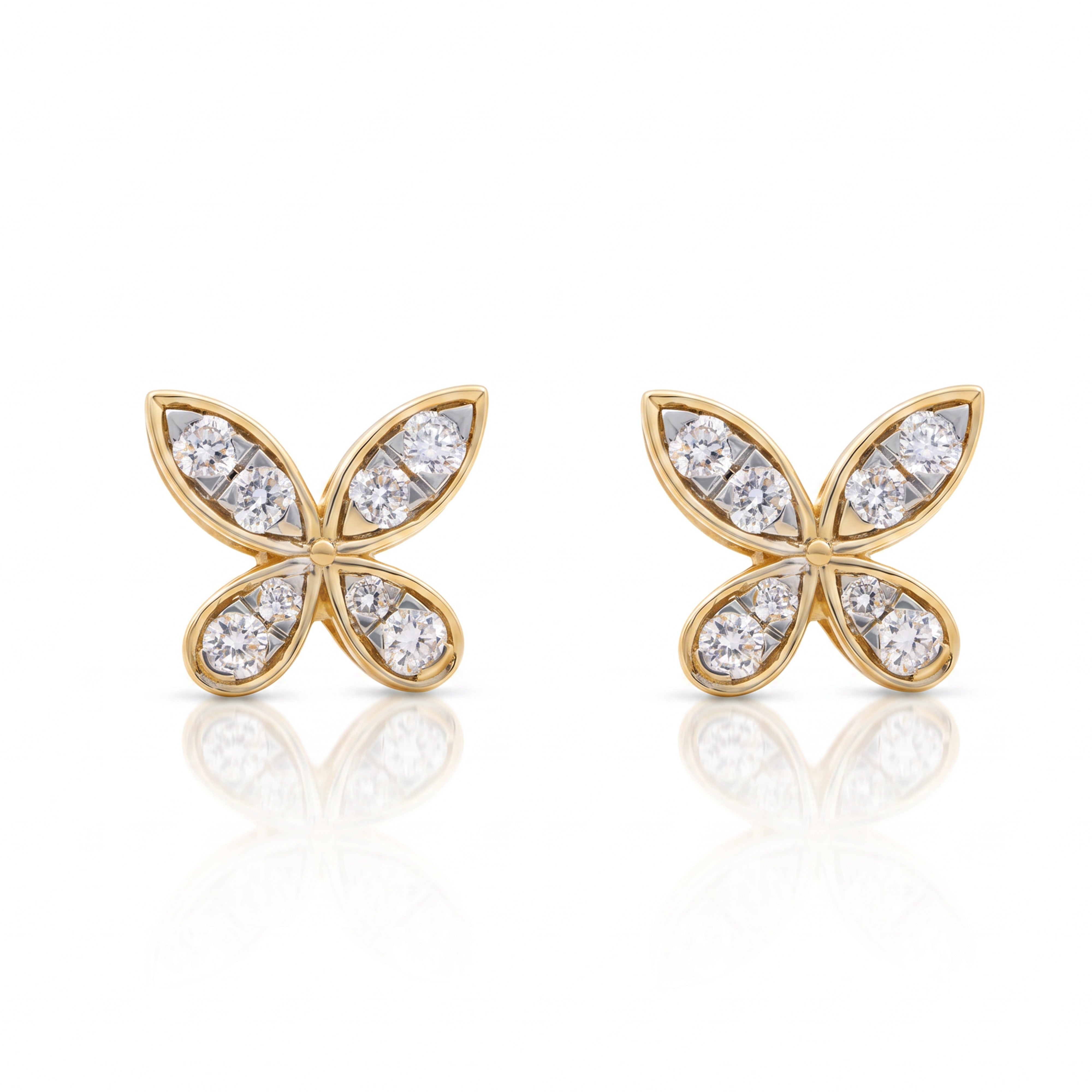 Papillon Lab Grown Diamond Stud Earrings