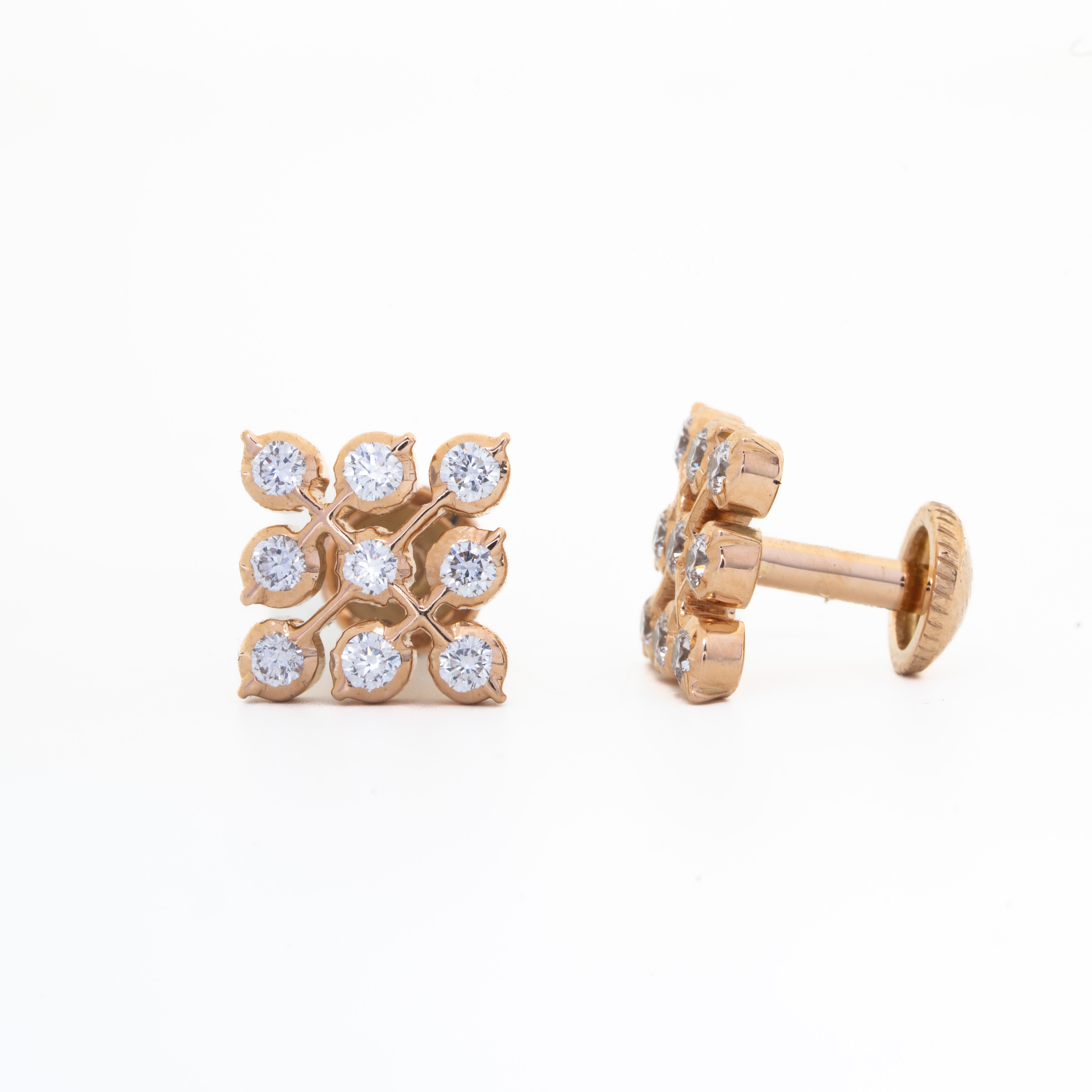 Manjari Traditional Closed Setting Diamond Earrings