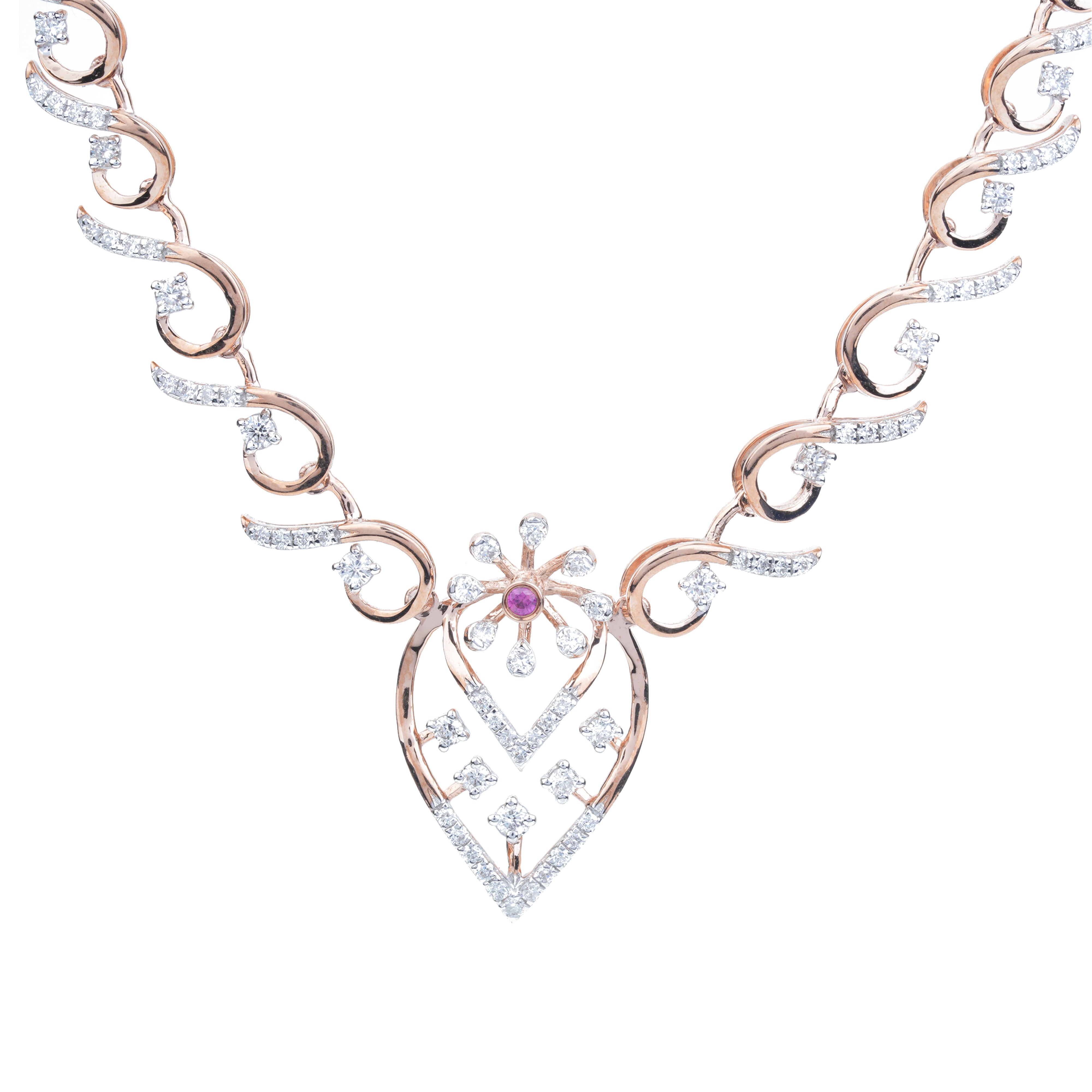 Nature-Inspired Diamond Necklace
