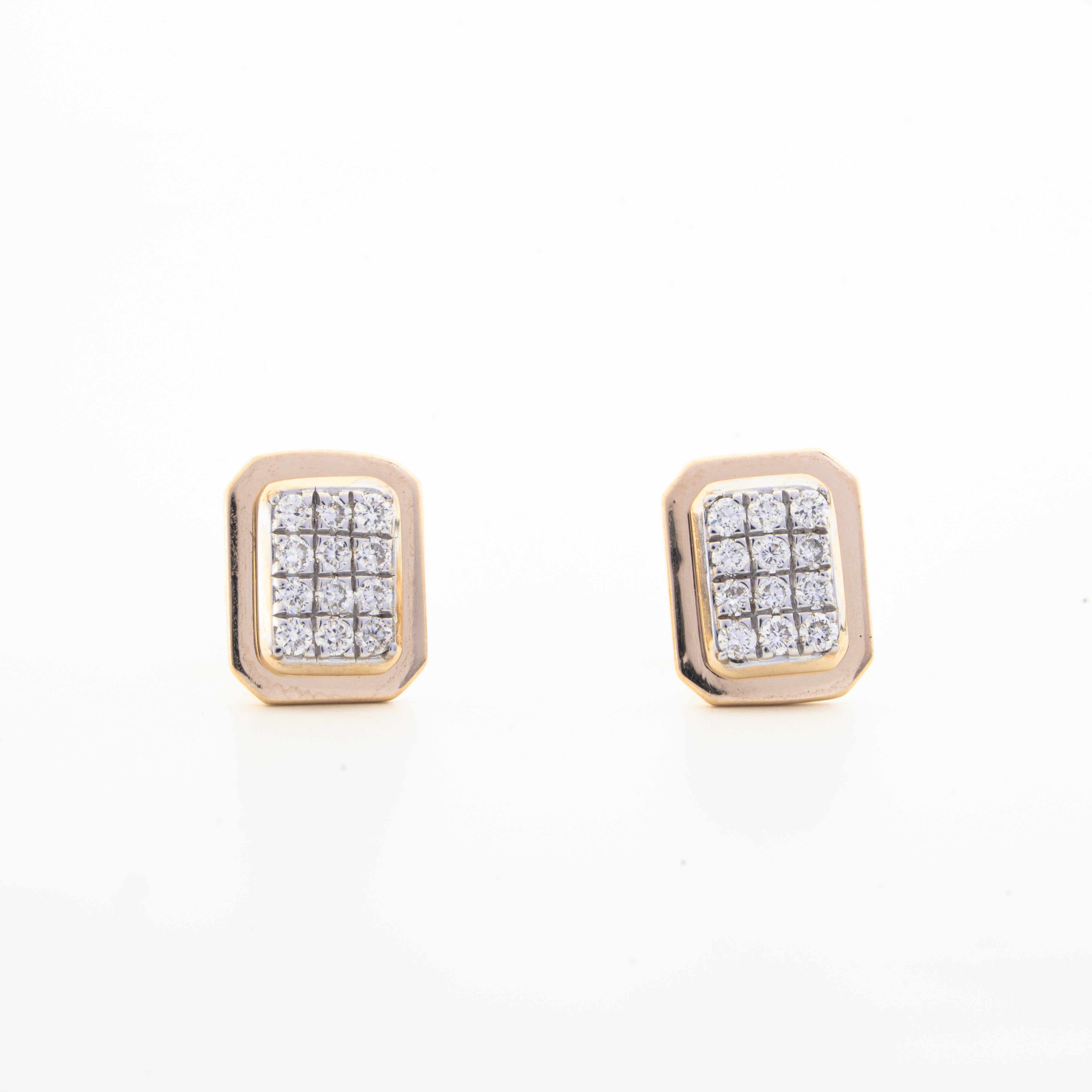 Elaris Diamond Cluster Stud Earrings