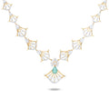 Art Deco-Inspired Geometric Diamond Necklace