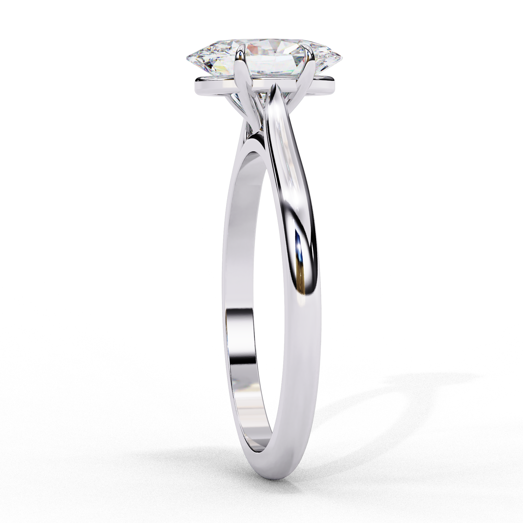 50 Cent Ovaila Diamond Ring