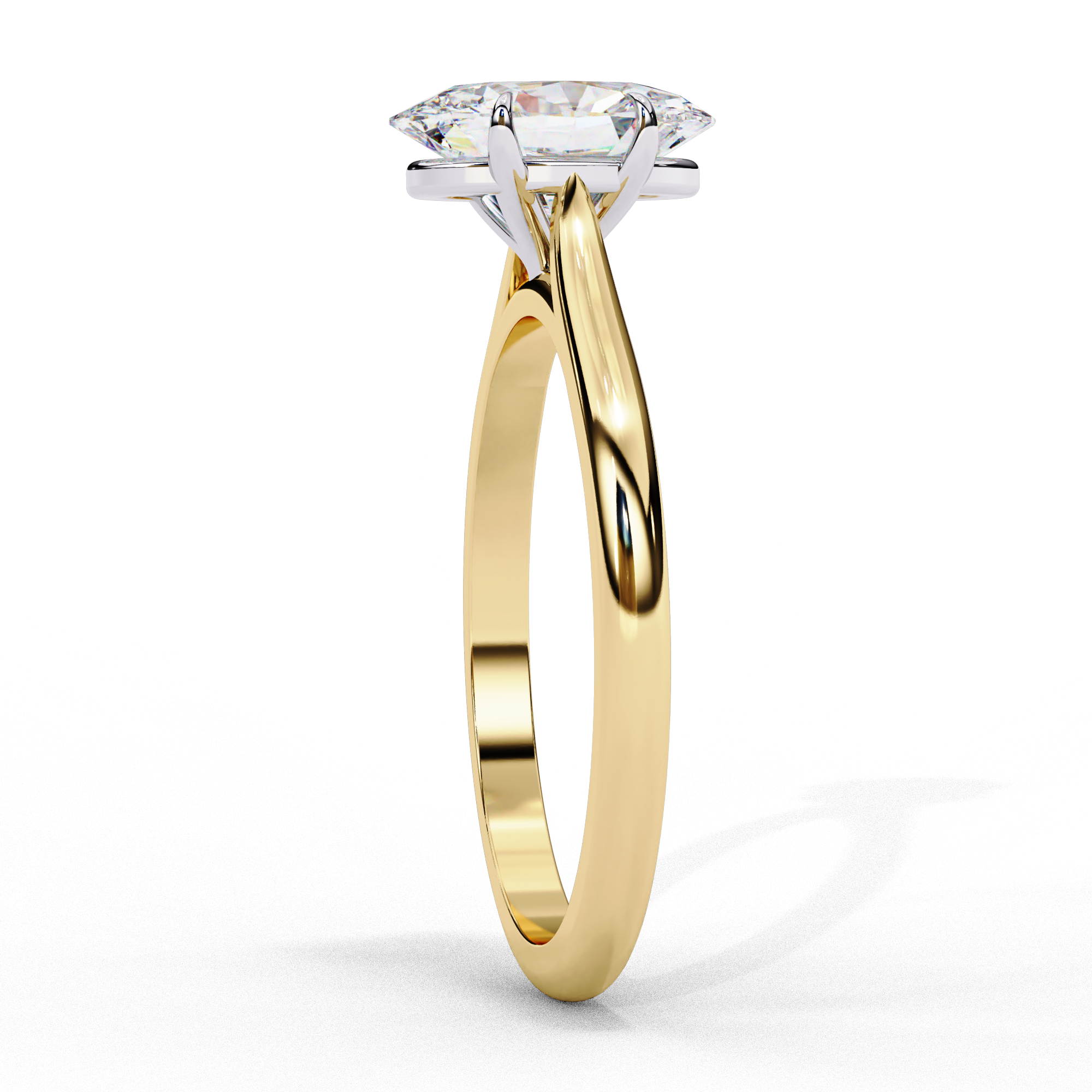 50 Cent Ovaila Diamond Ring