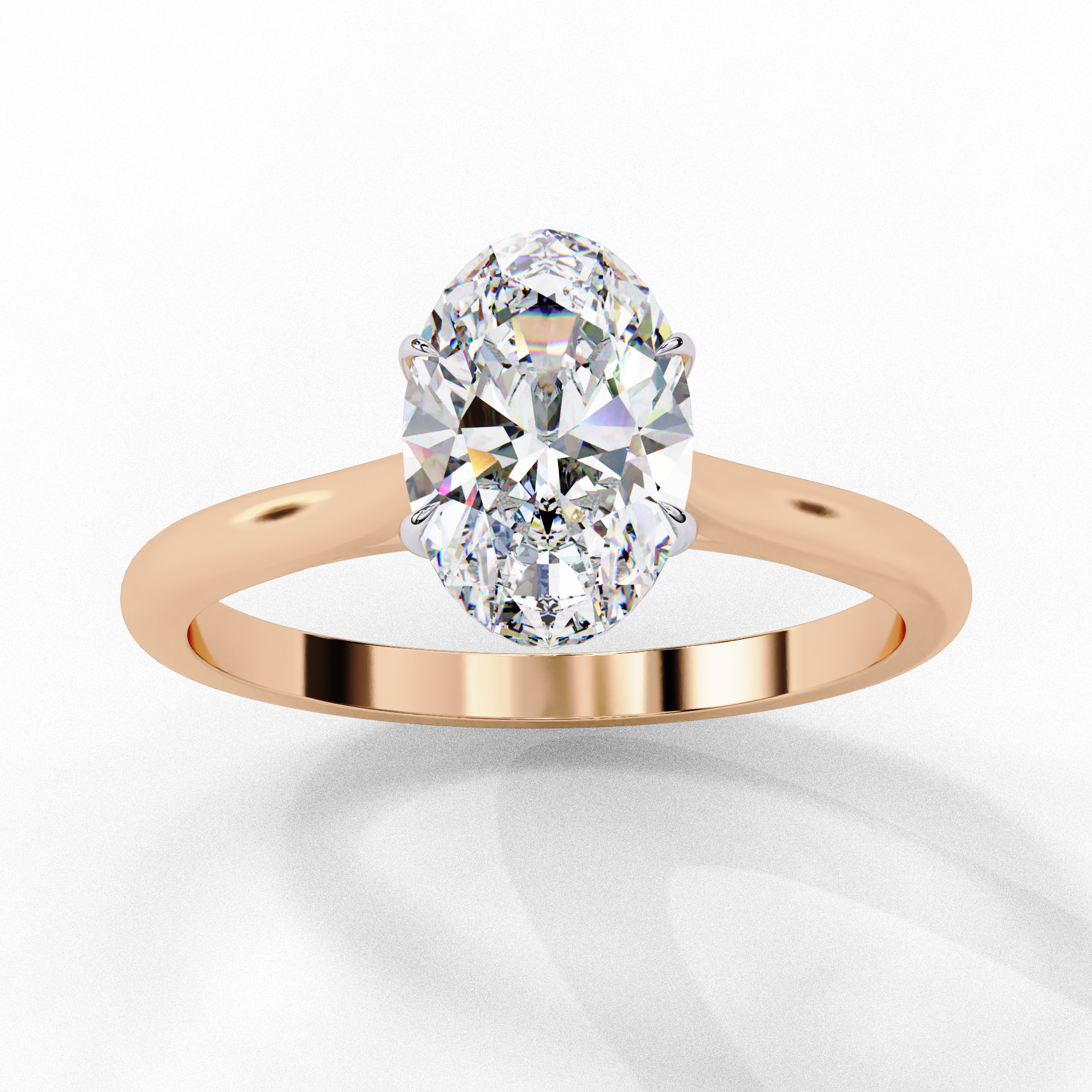 50 Cent Ovaila Diamond Ring