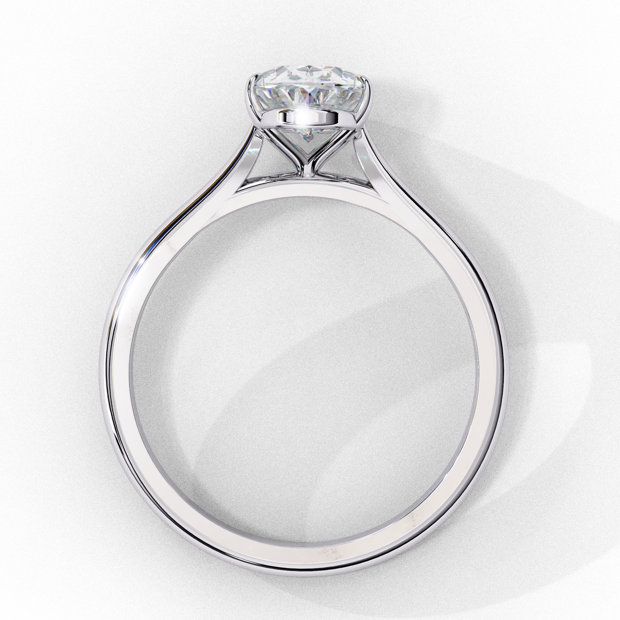 50 Cent Ovaila Diamond Ring