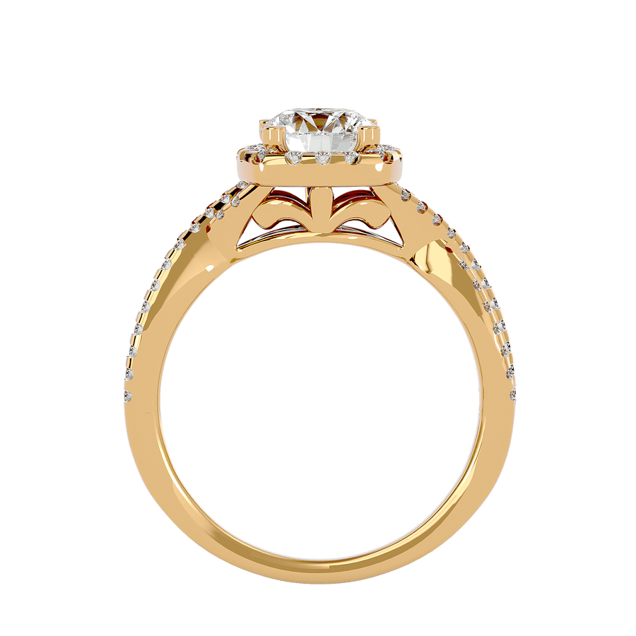 Imogen Diamond Halo Ring