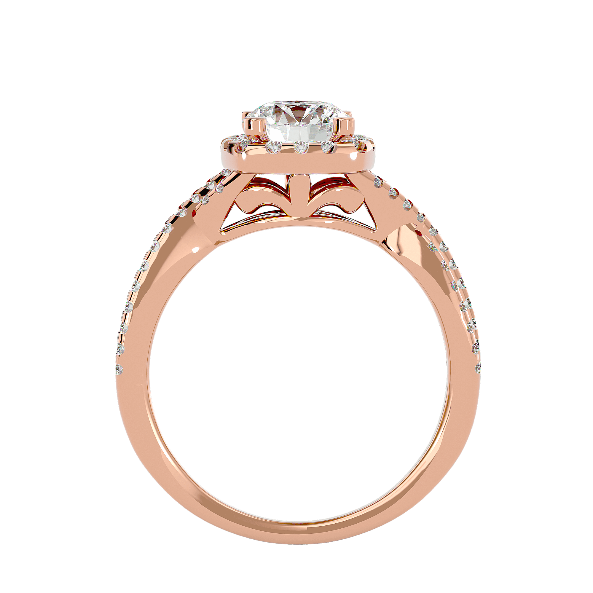 Imogen Diamond Halo Ring