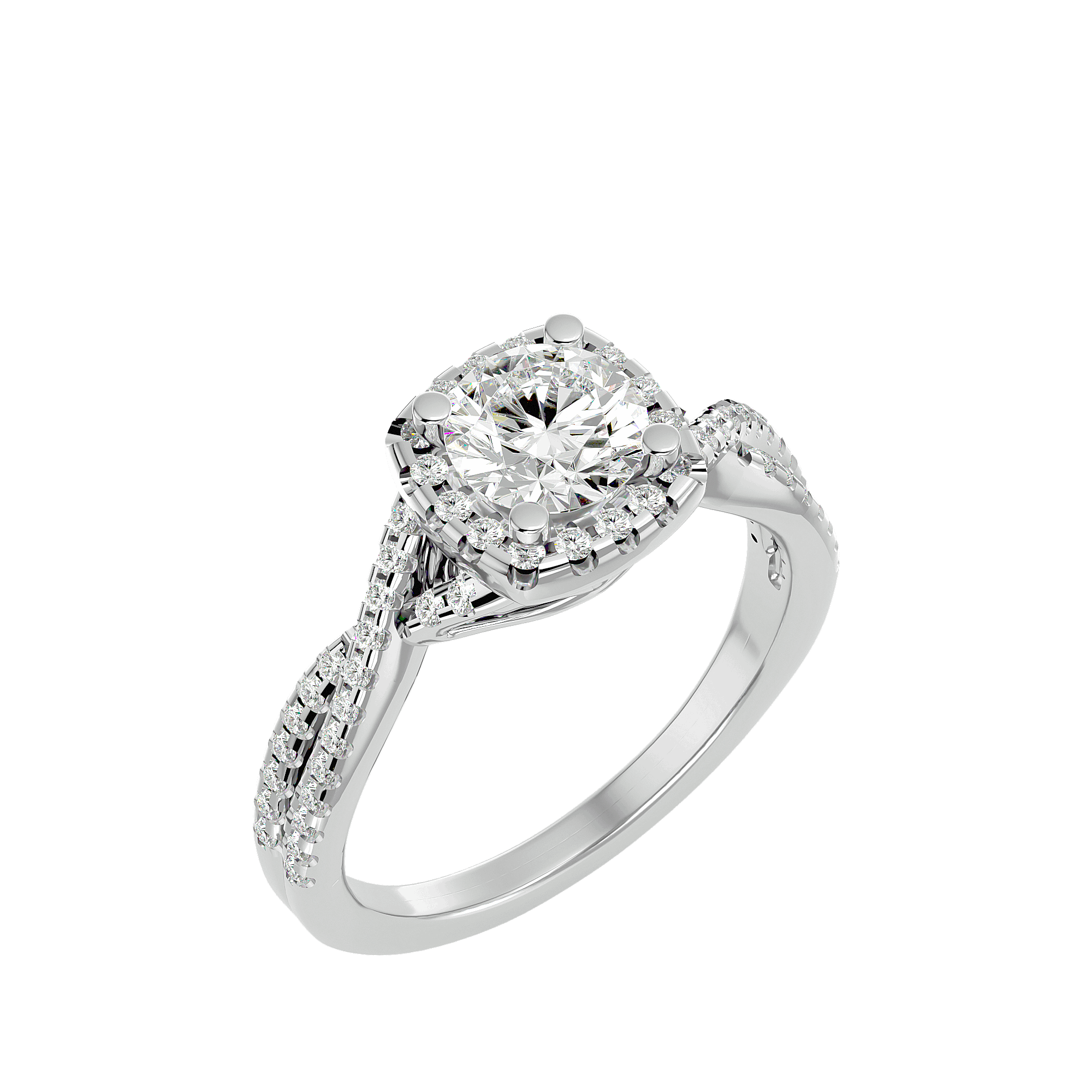 Imogen Diamond Halo Ring