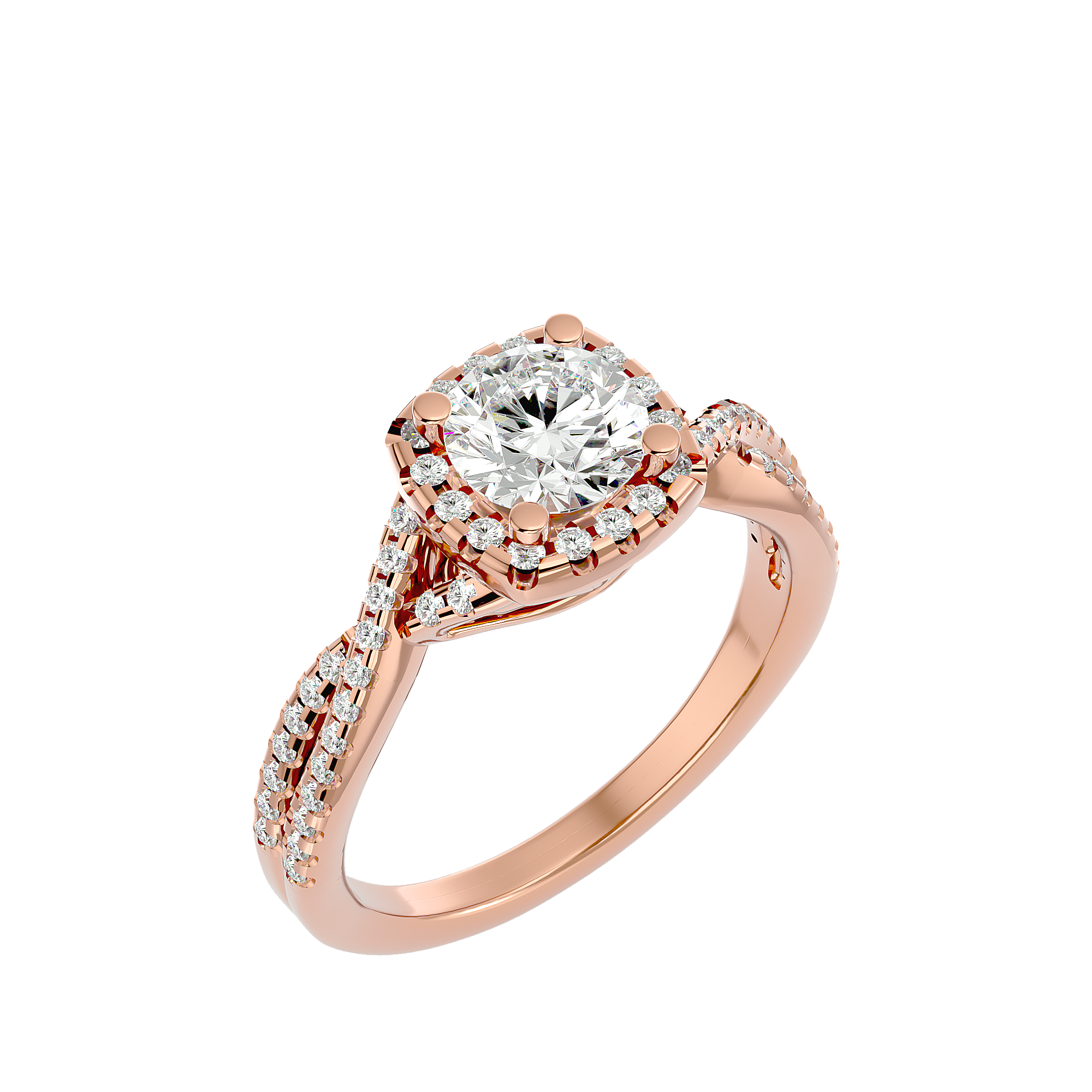 Imogen Diamond Halo Ring