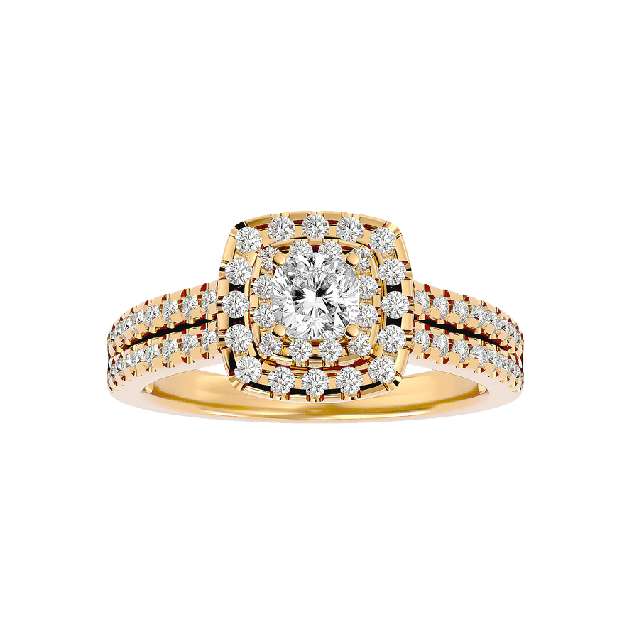 Genevieve Diamond Halo Ring