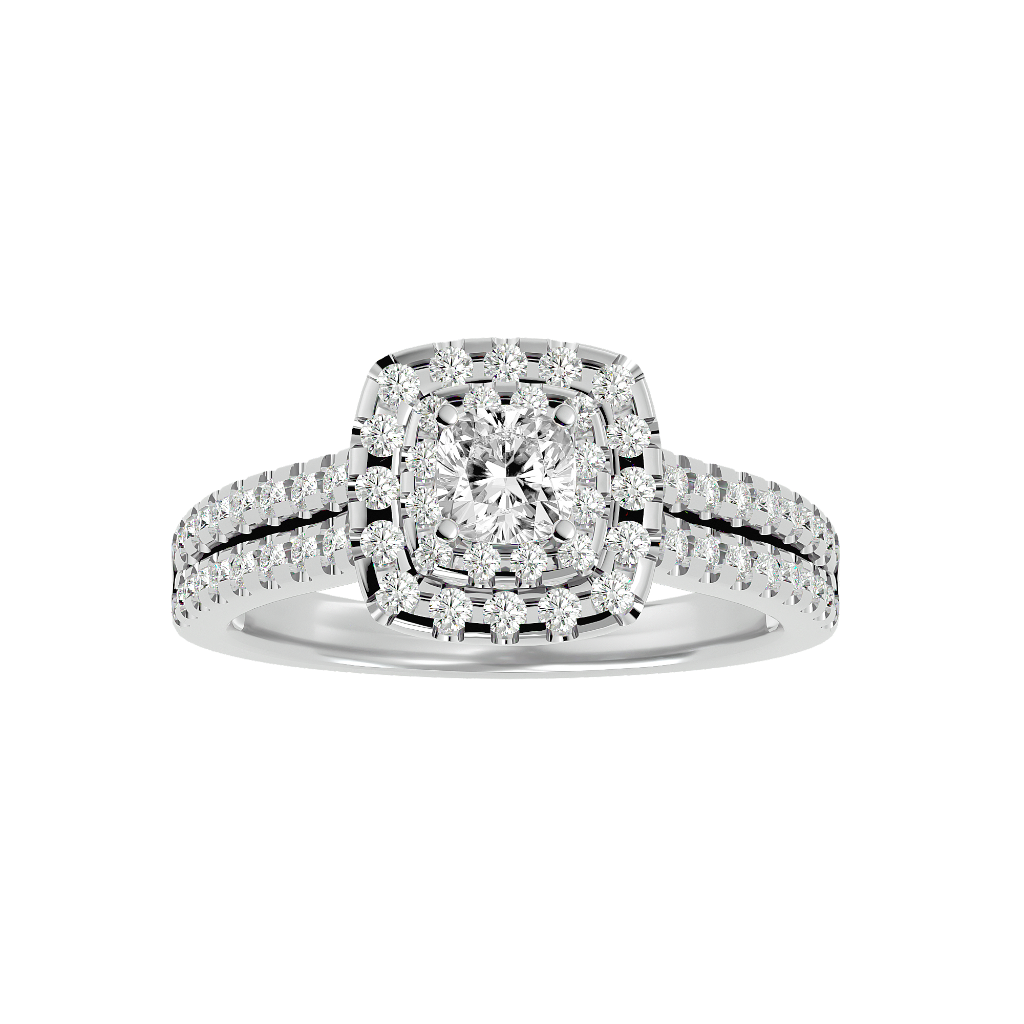 Genevieve Diamond Halo Ring