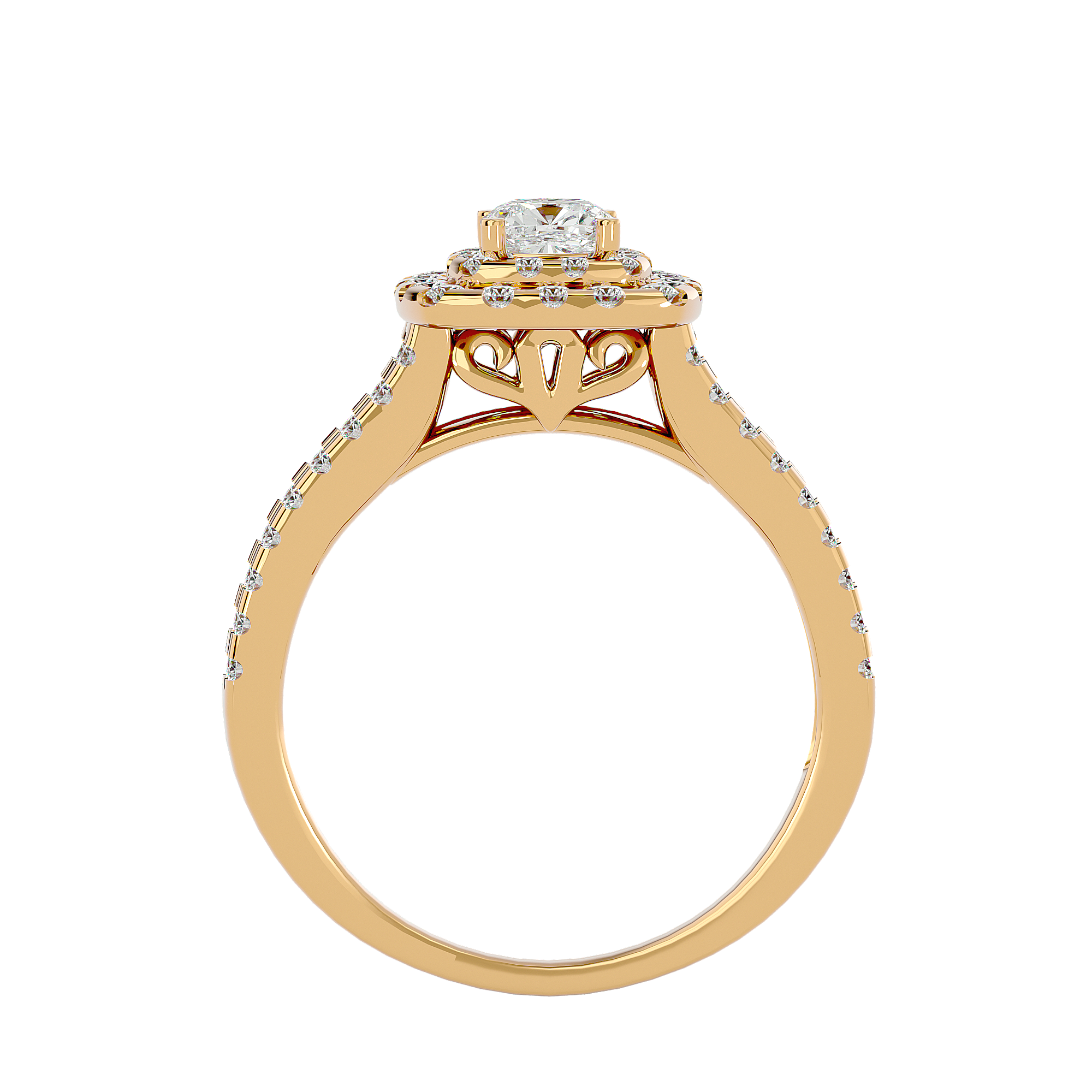 Genevieve Diamond Halo Ring