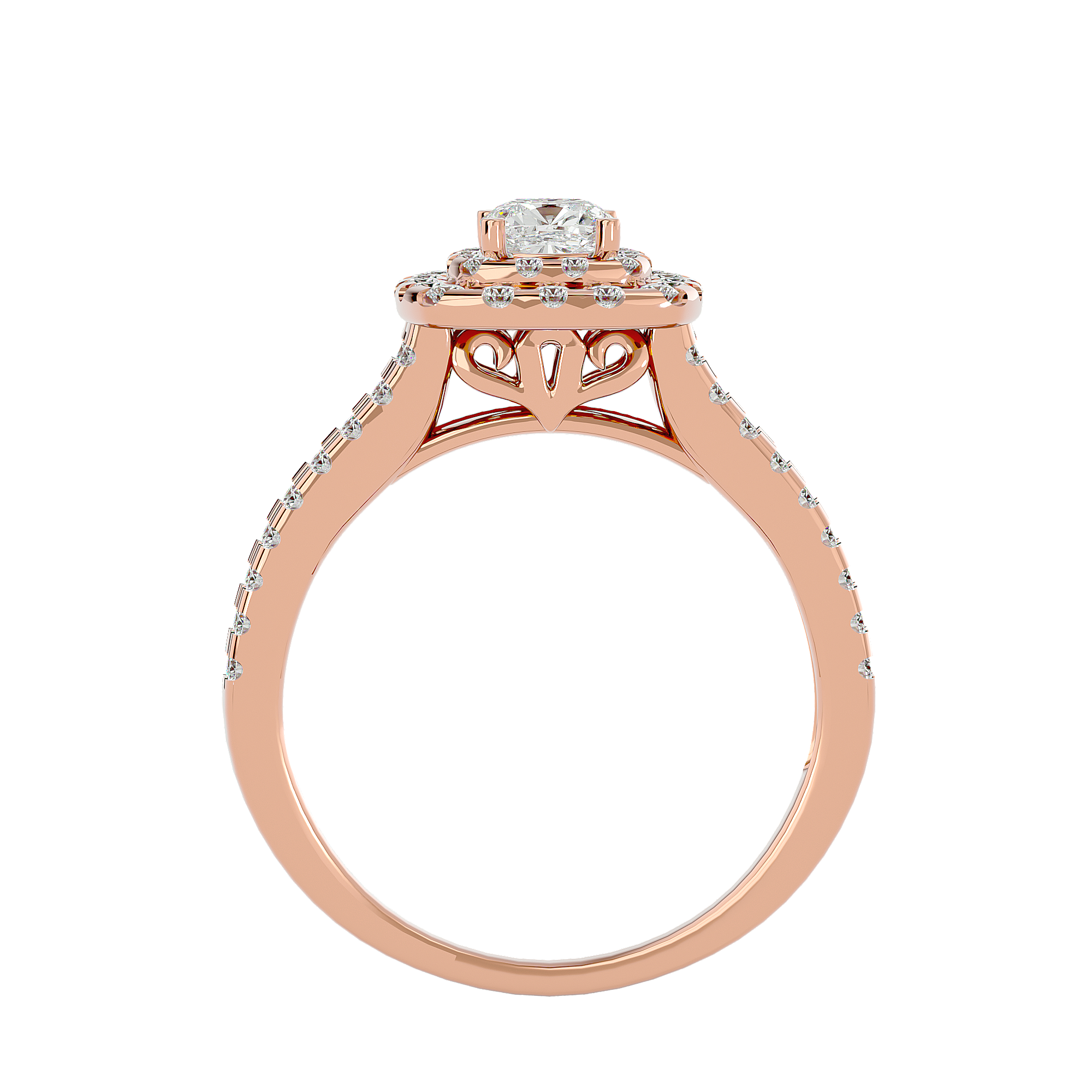 Genevieve Diamond Halo Ring