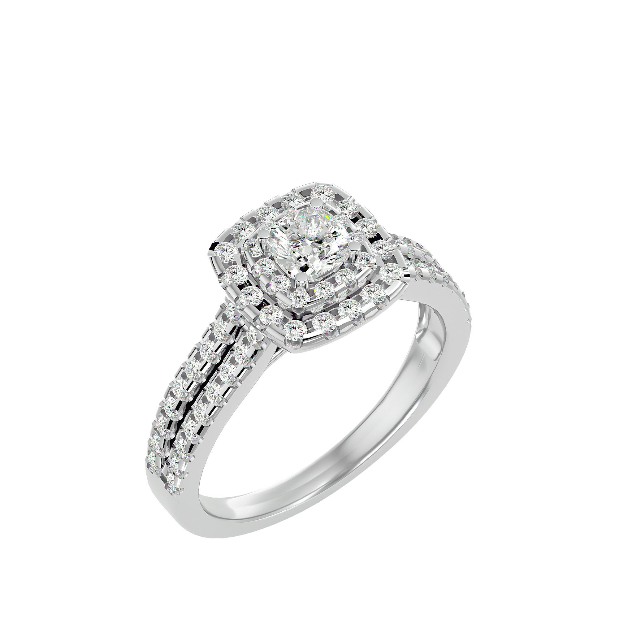 Genevieve Diamond Halo Ring