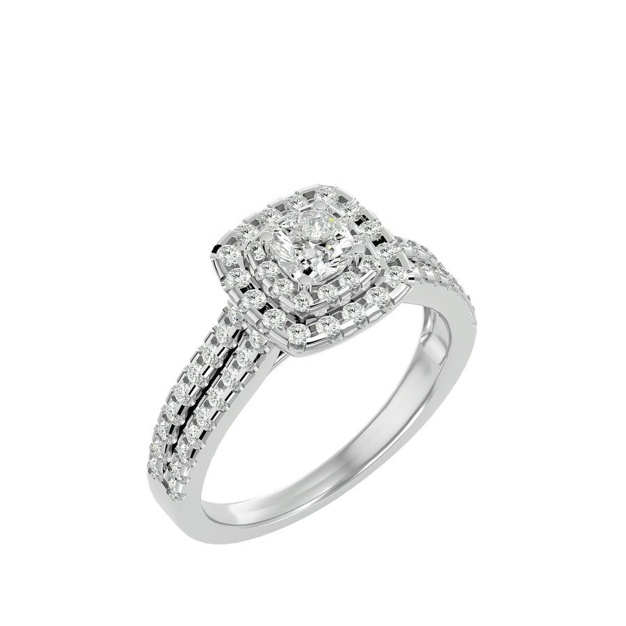 Genevieve Diamond Halo Ring