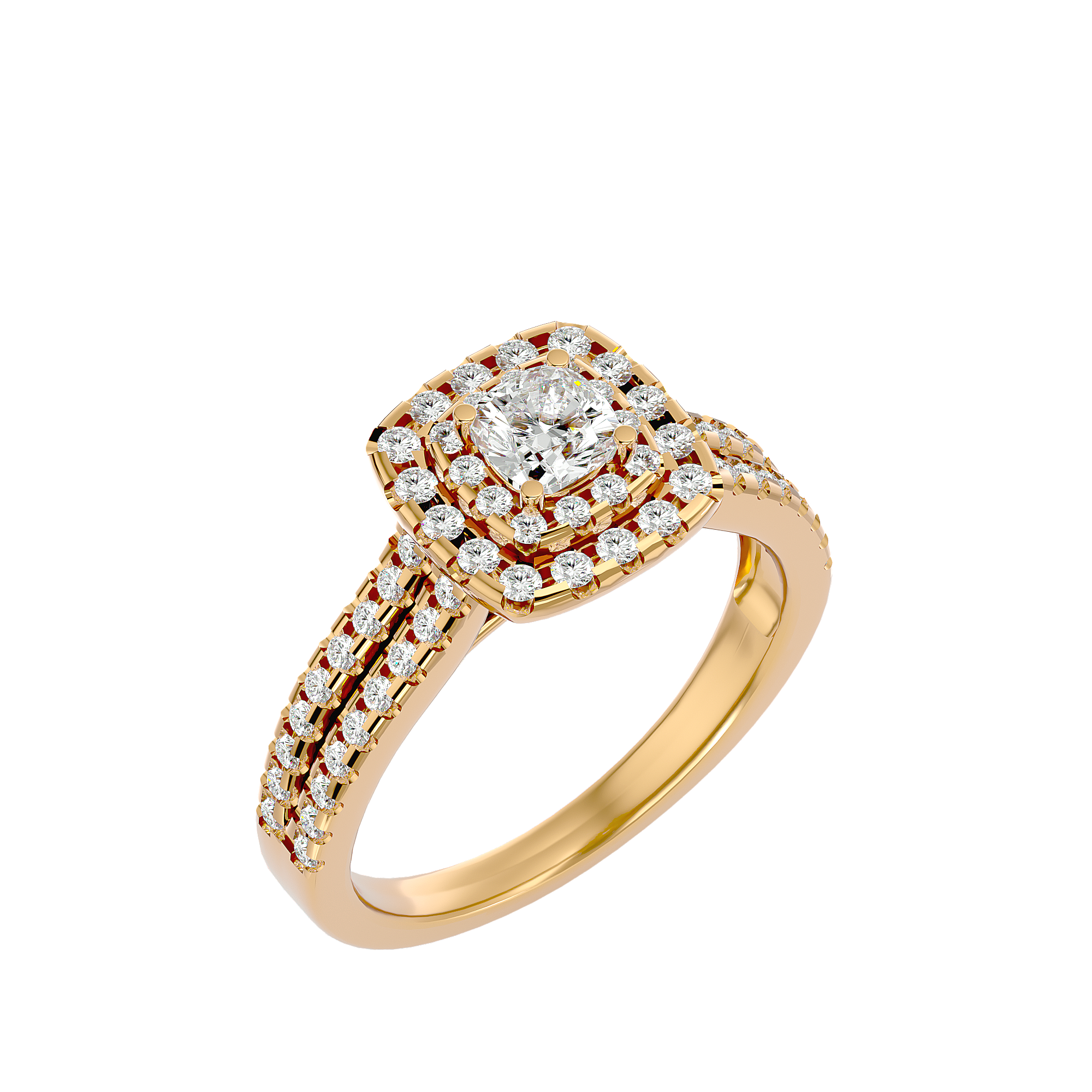 Genevieve Diamond Halo Ring