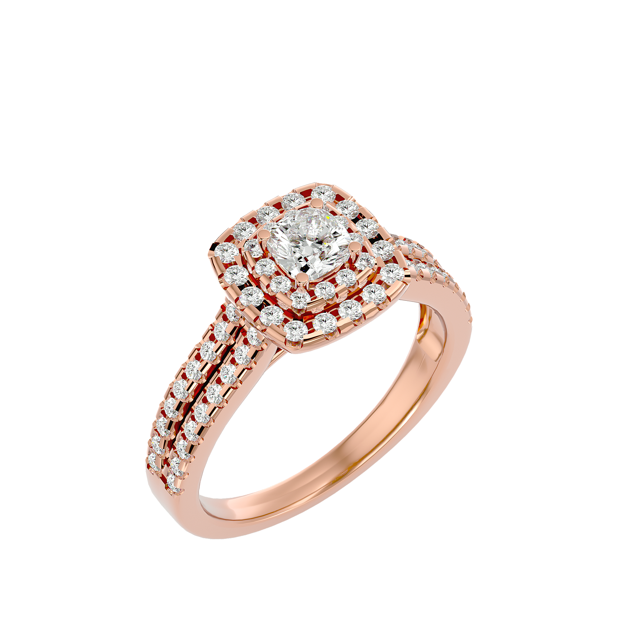 Genevieve Diamond Halo Ring