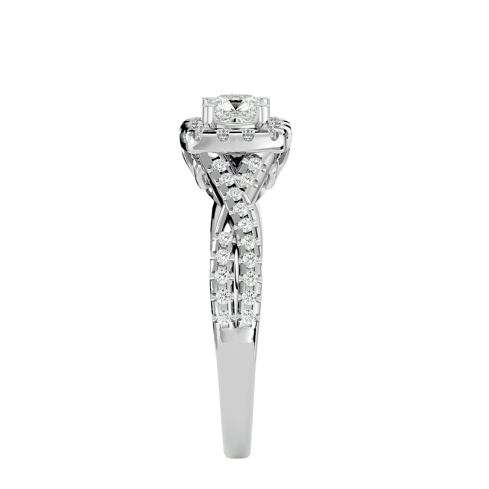 Gwyneth Diamond Halo Ring