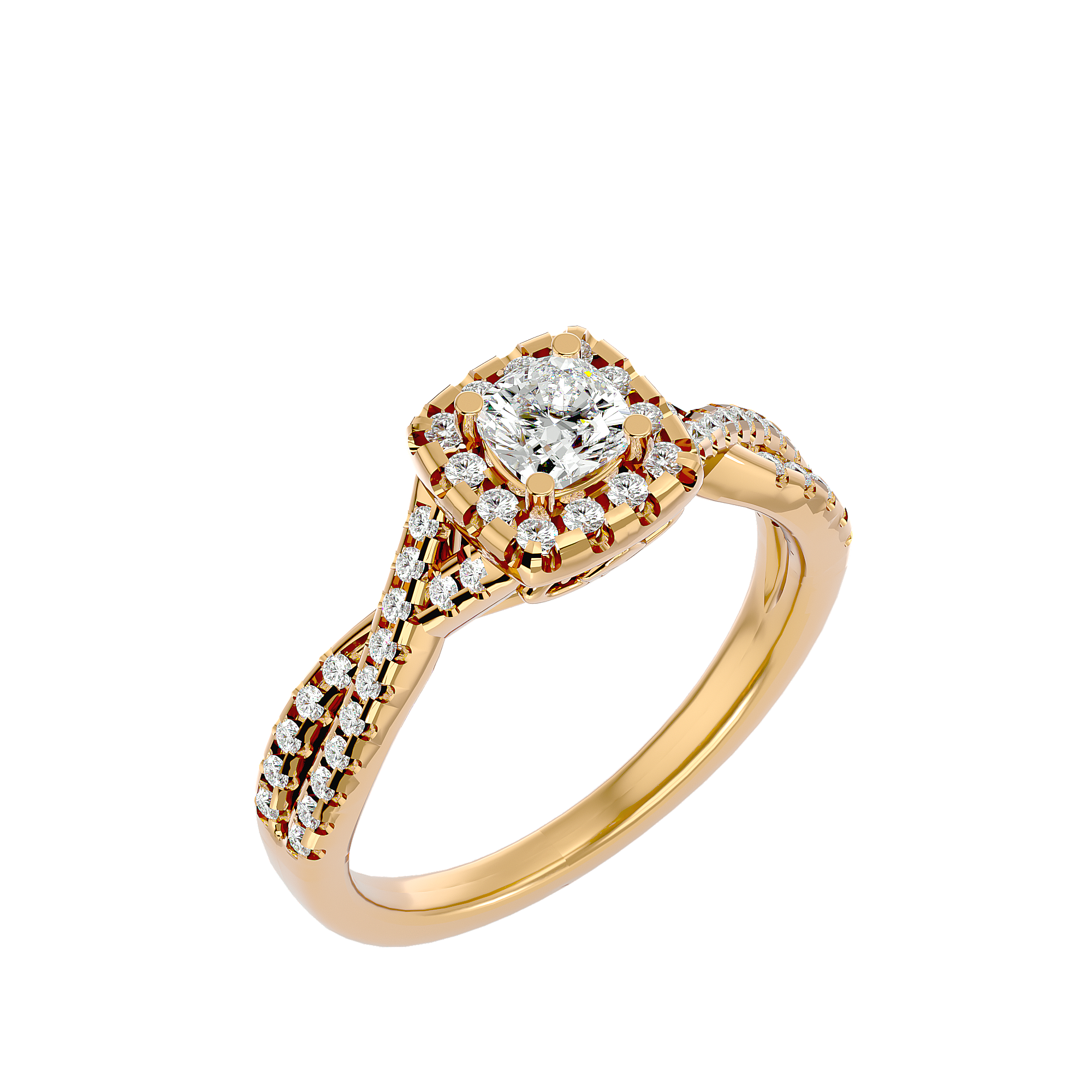 Gwyneth Diamond Halo Ring