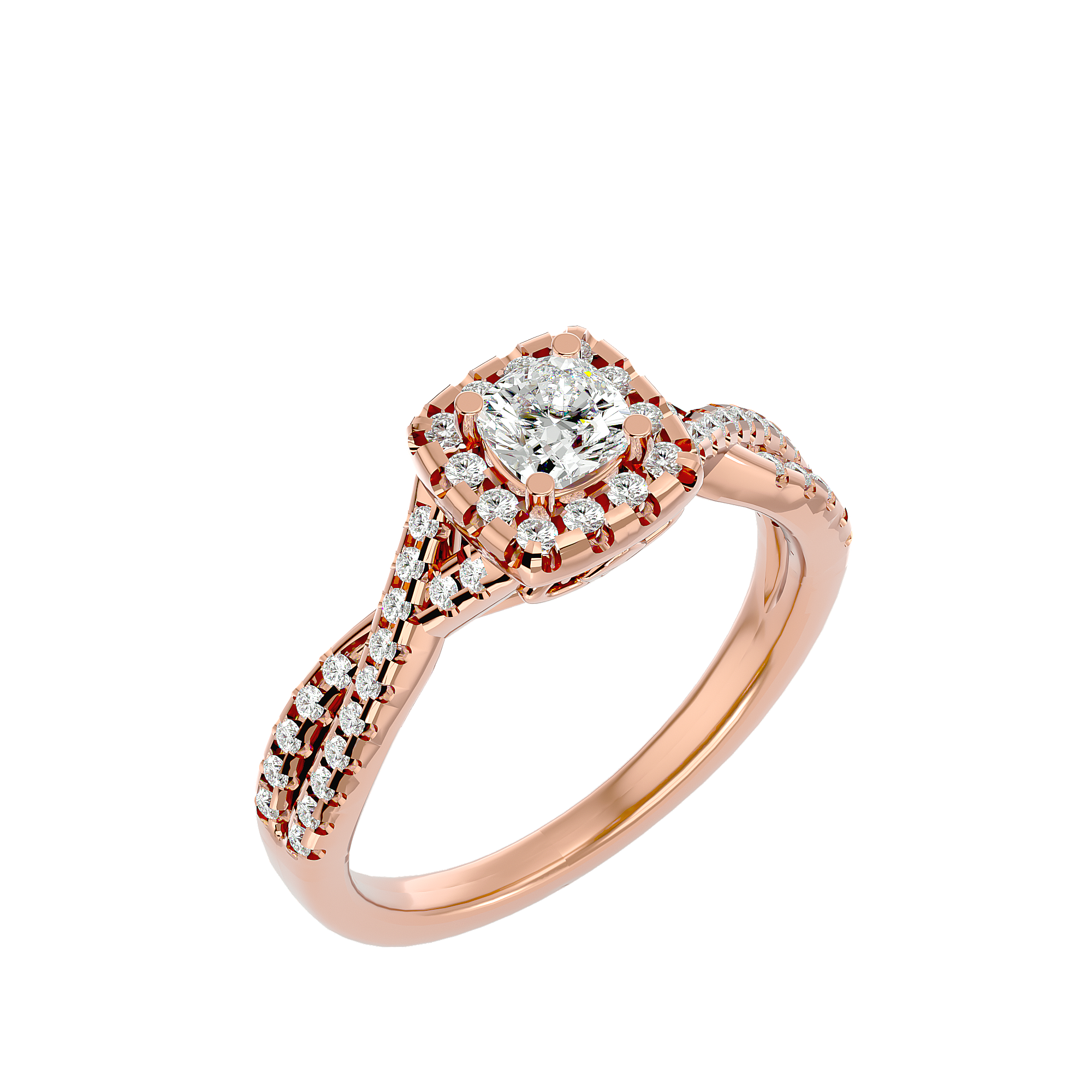 Gwyneth Diamond Halo Ring