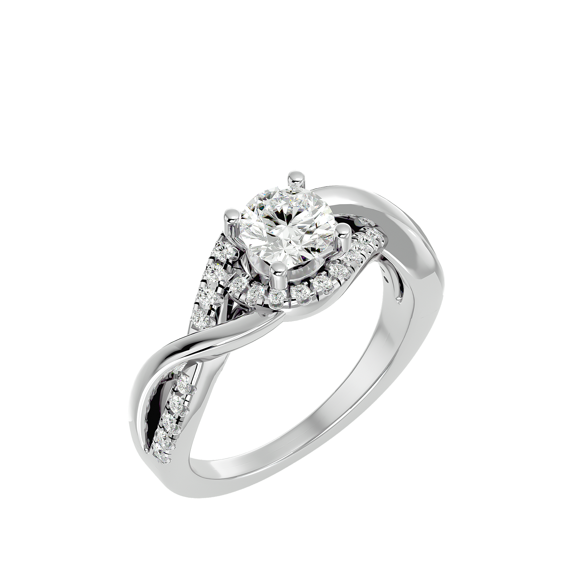 Jacqueline Diamond Halo Ring