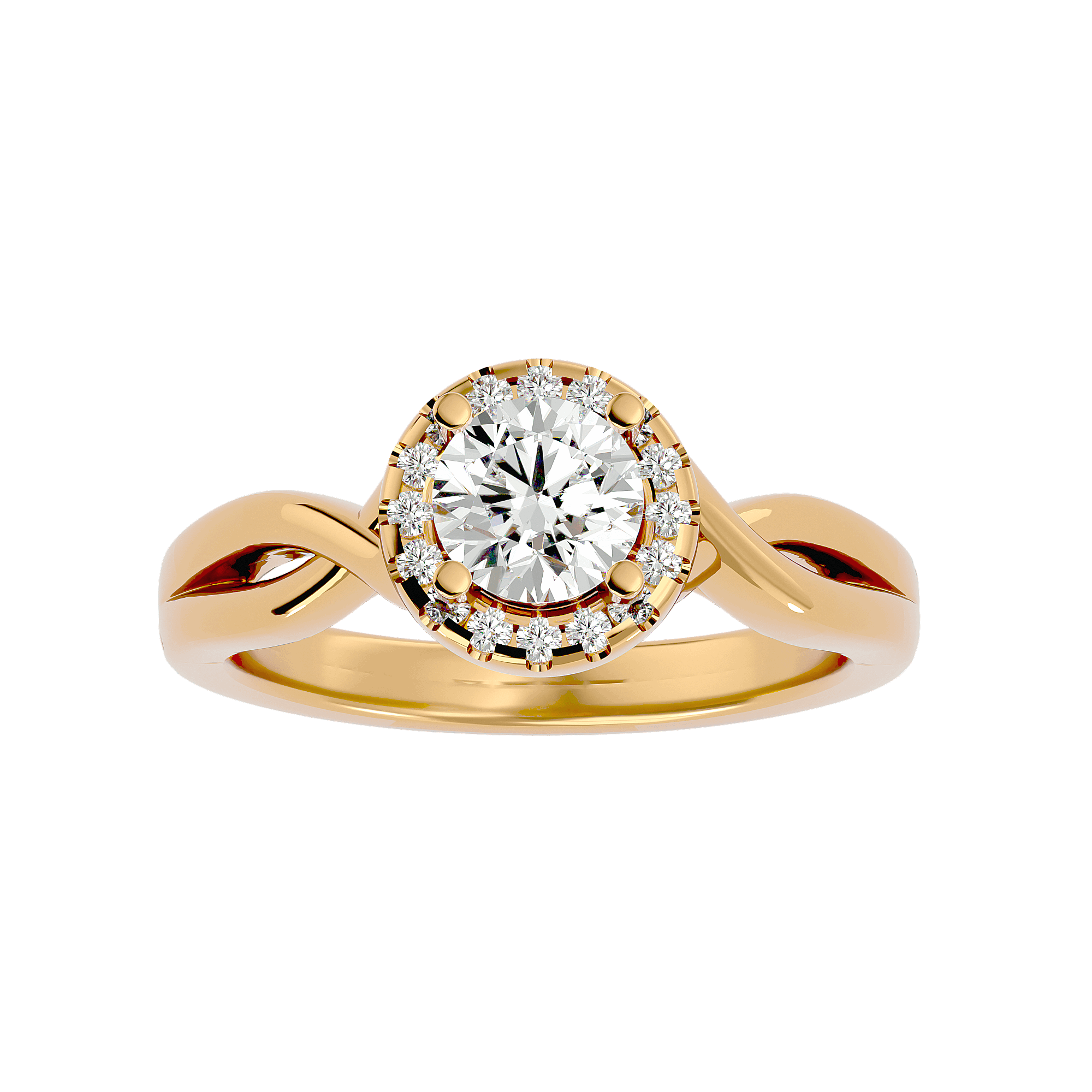 Josephine Diamond Halo Ring