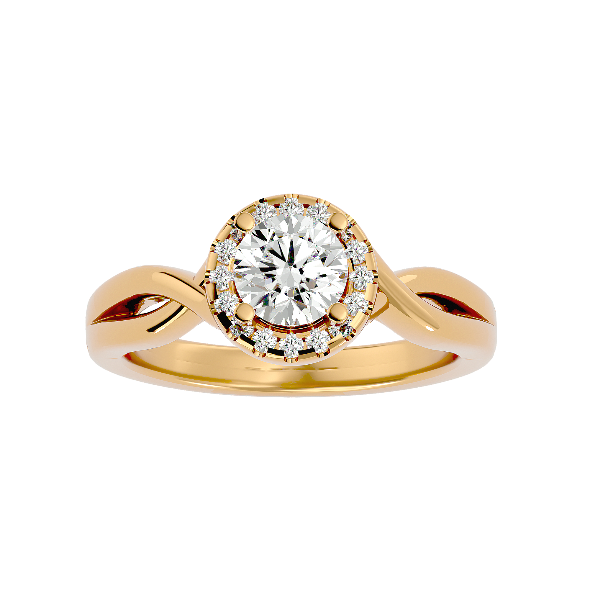 Josephine Diamond Halo Ring