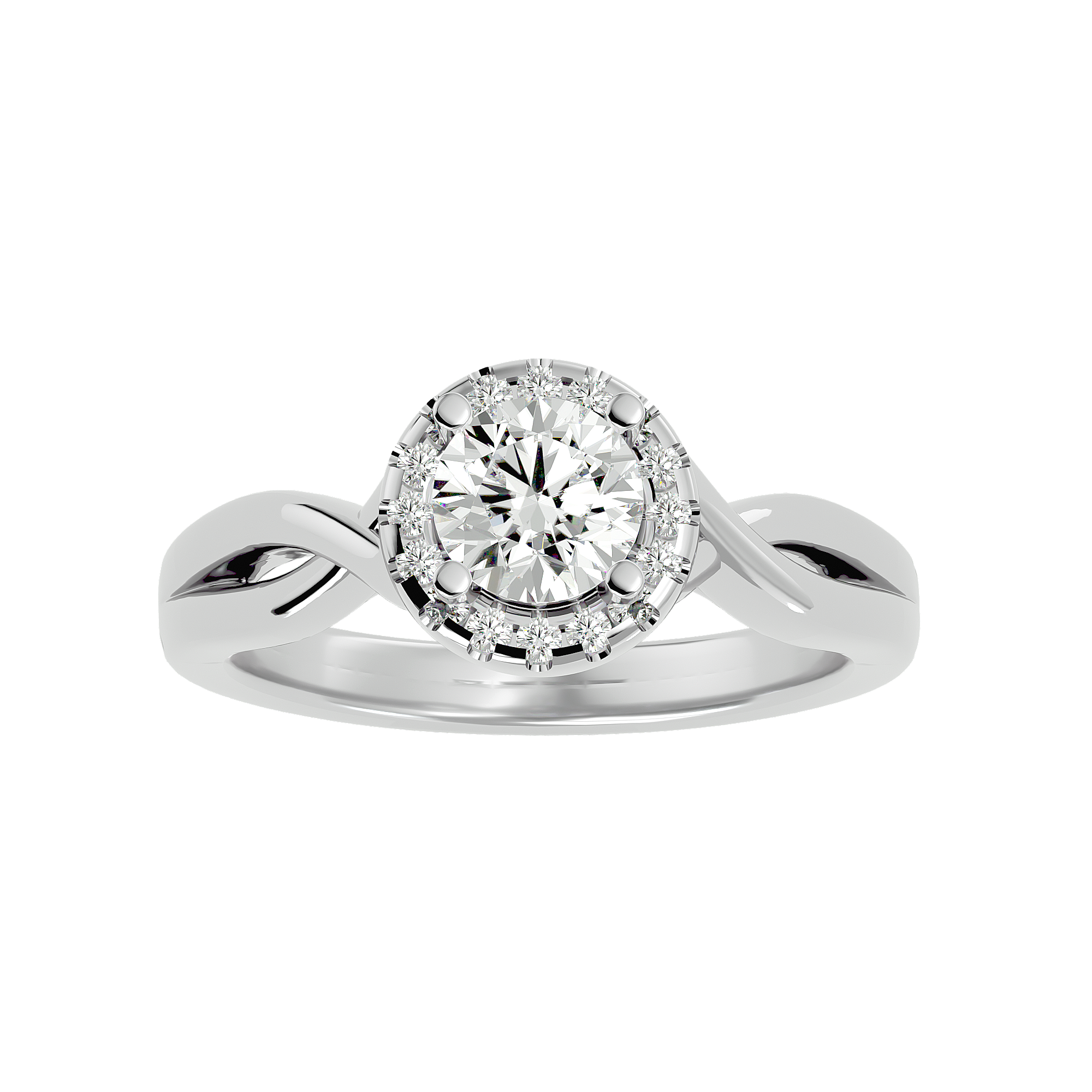 Josephine Diamond Halo Ring