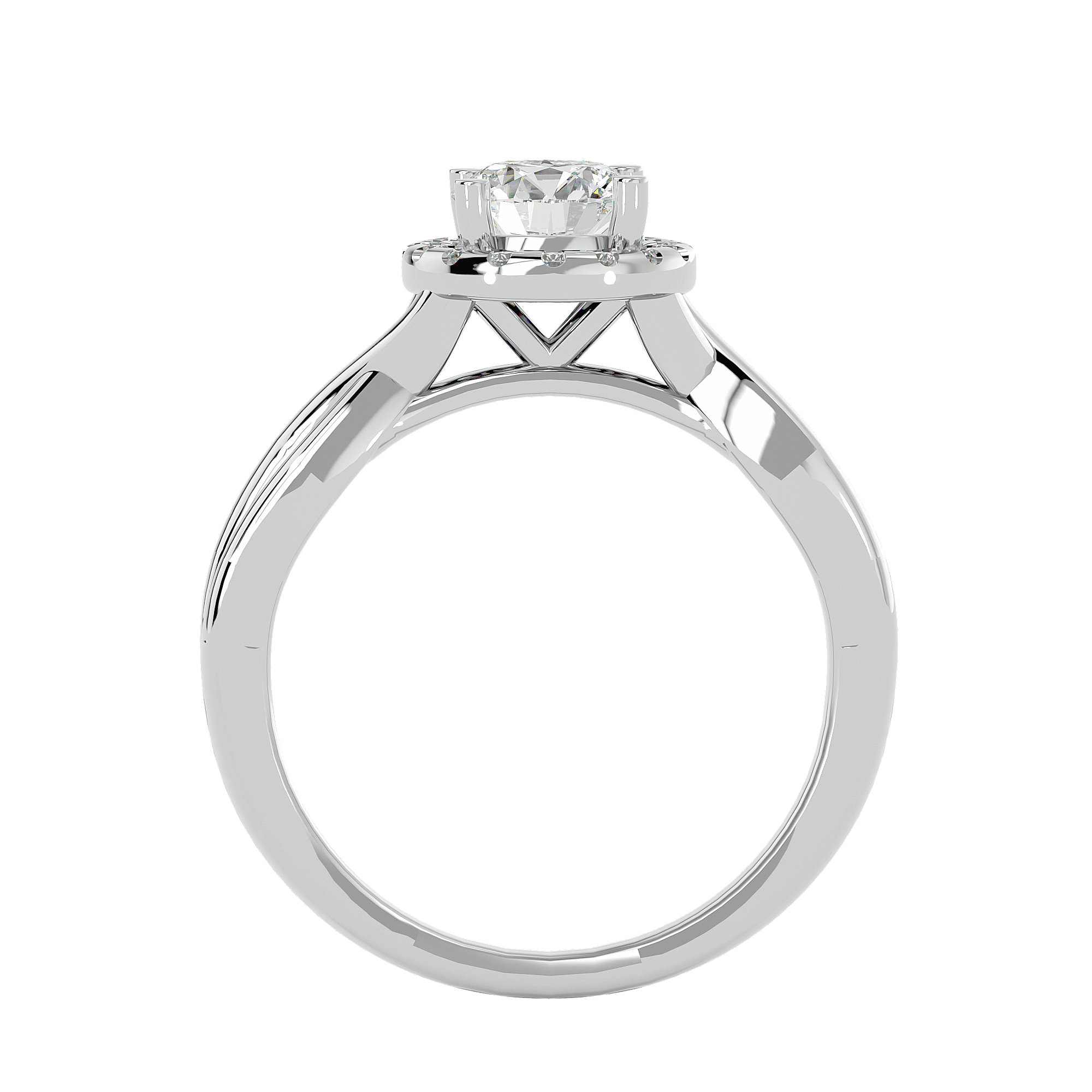 Josephine Diamond Halo Ring