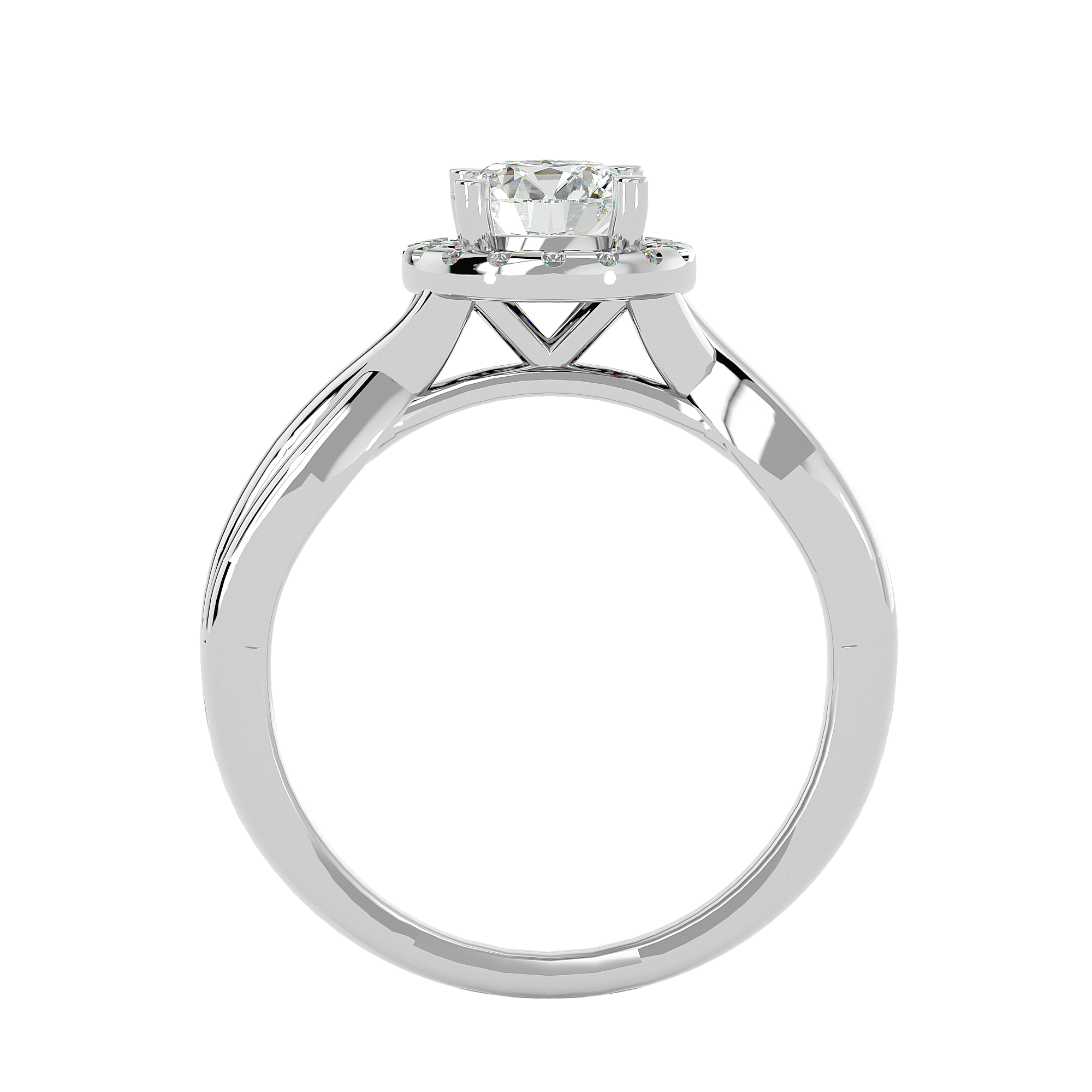 Josephine Diamond Halo Ring