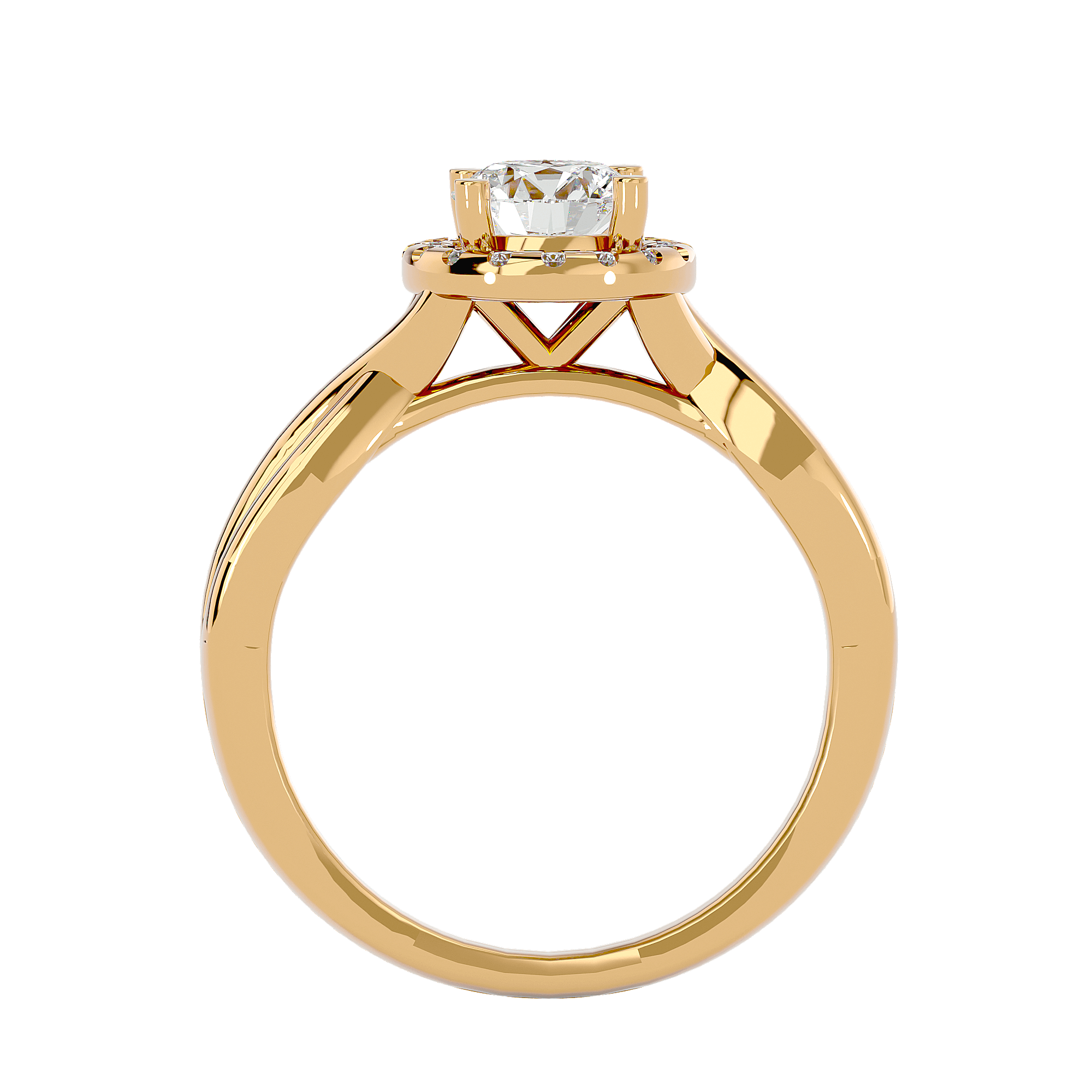 Josephine Diamond Halo Ring