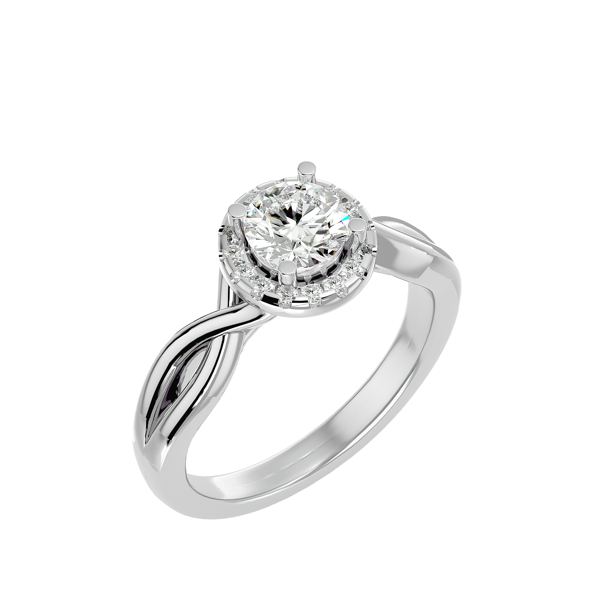 Josephine Diamond Halo Ring