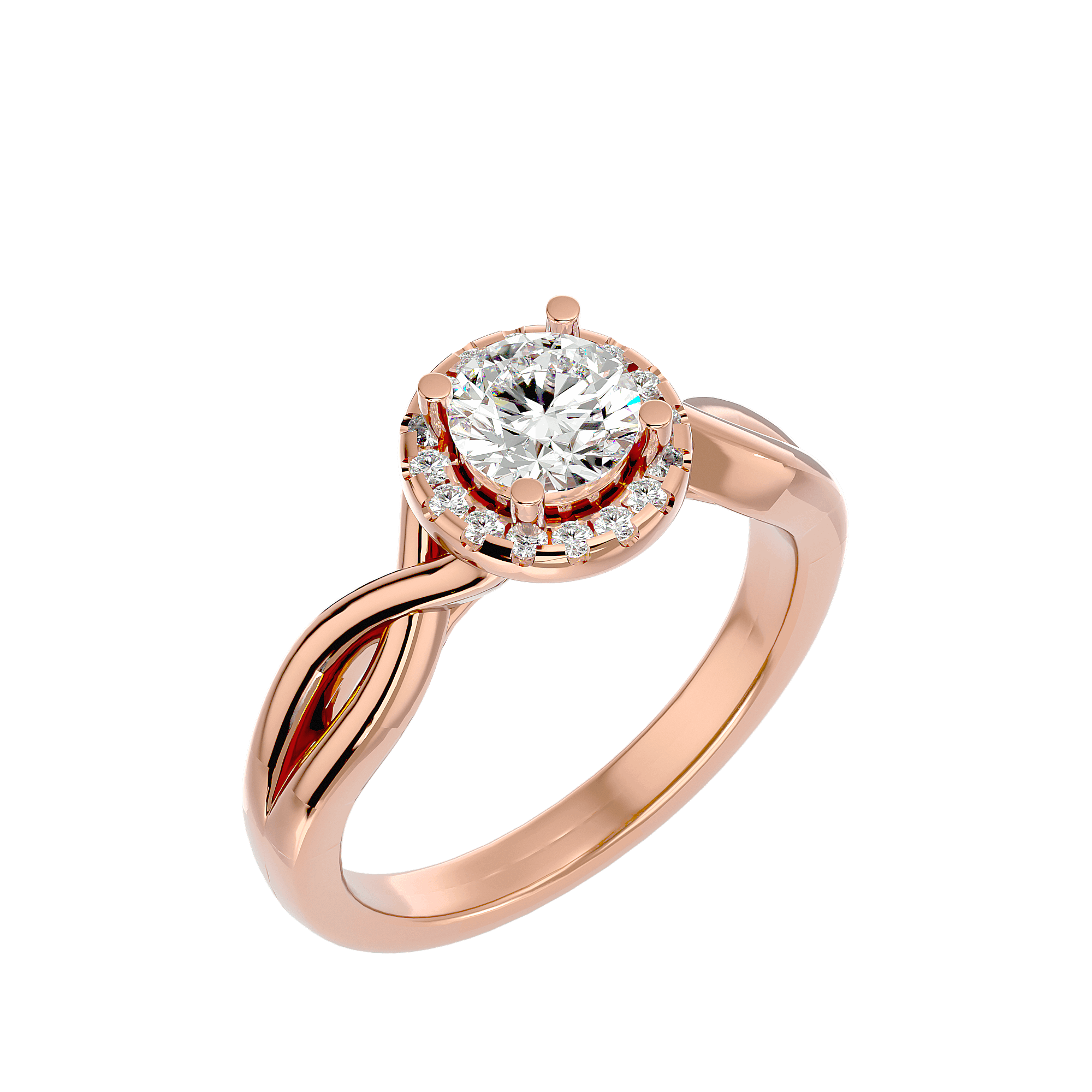 Josephine Diamond Halo Ring