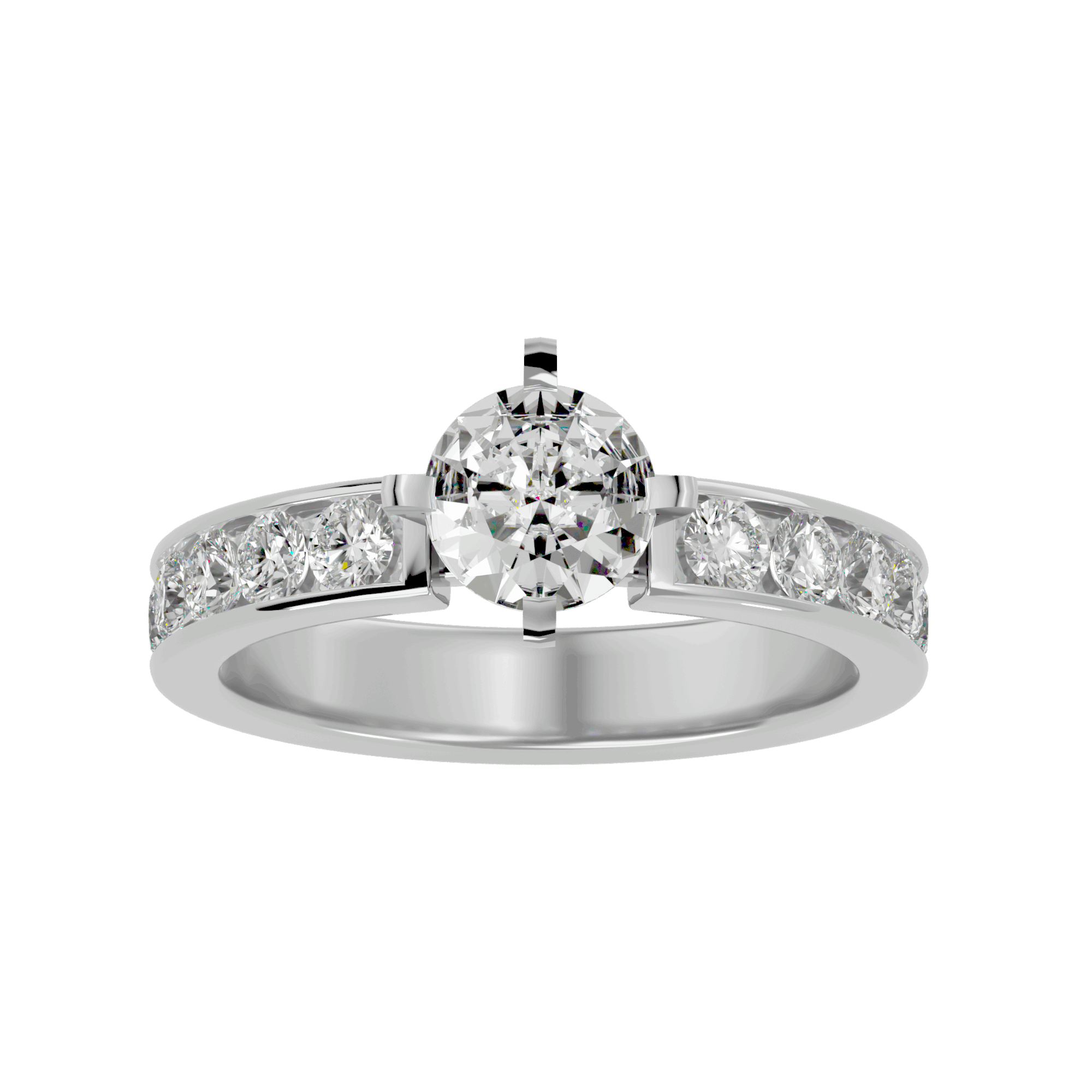 Iris Diamond Solitaire Ring