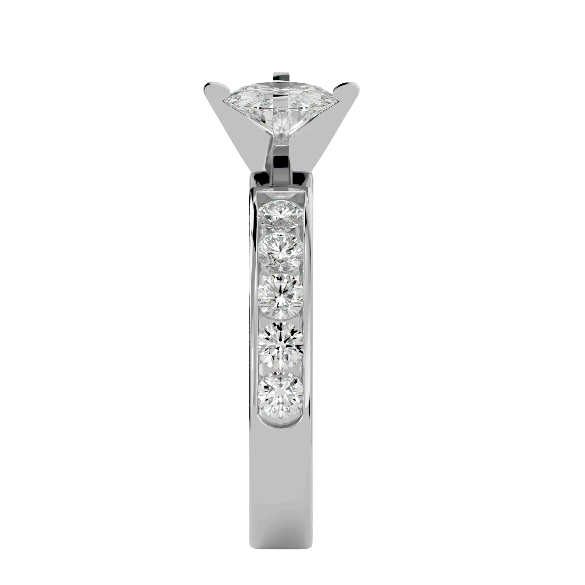 Iris Diamond Solitaire Ring