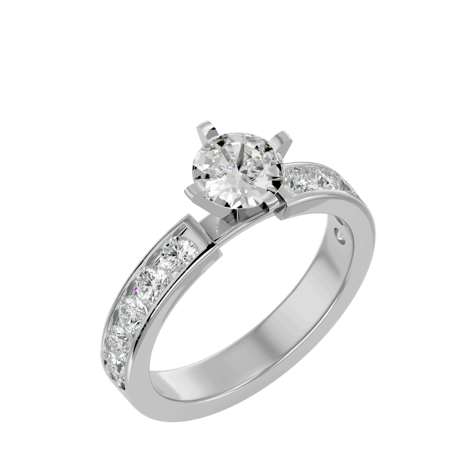 Iris Diamond Solitaire Ring