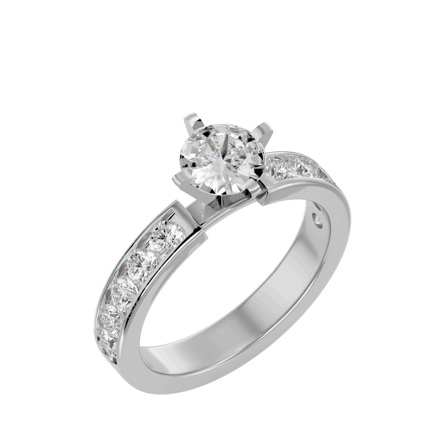 Iris Diamond Solitaire Ring